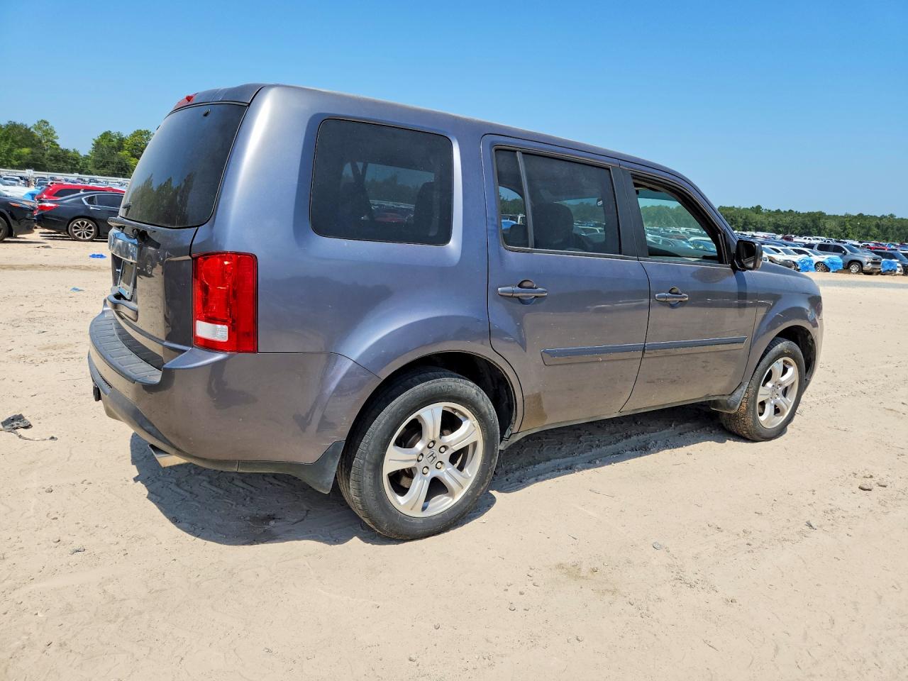 2014 Honda Pilot Ex Gray vin: 5FNYF3H48EB015543