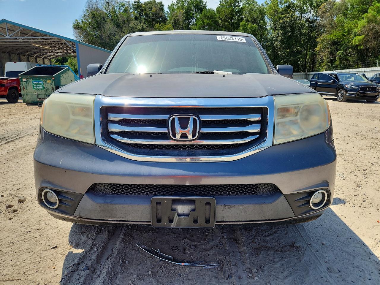 2014 Honda Pilot Ex Gray vin: 5FNYF3H48EB015543