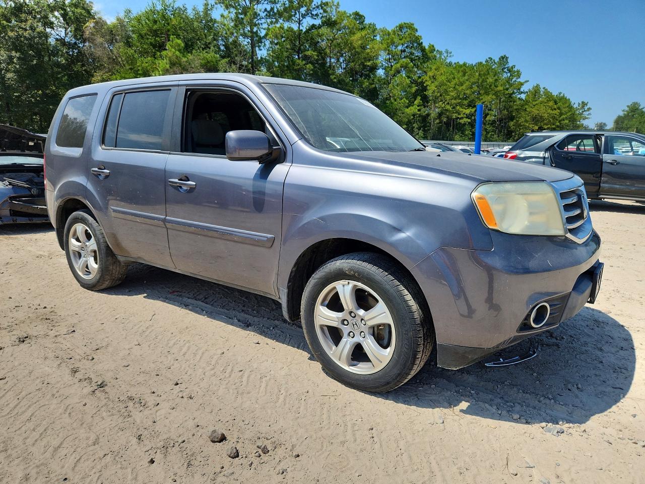 2014 Honda Pilot Ex Gray vin: 5FNYF3H48EB015543
