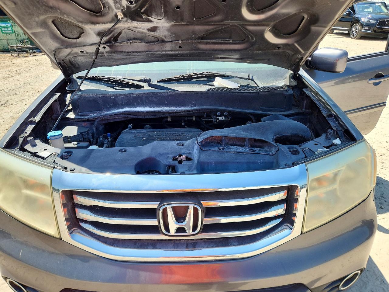 2014 Honda Pilot Ex Gray vin: 5FNYF3H48EB015543