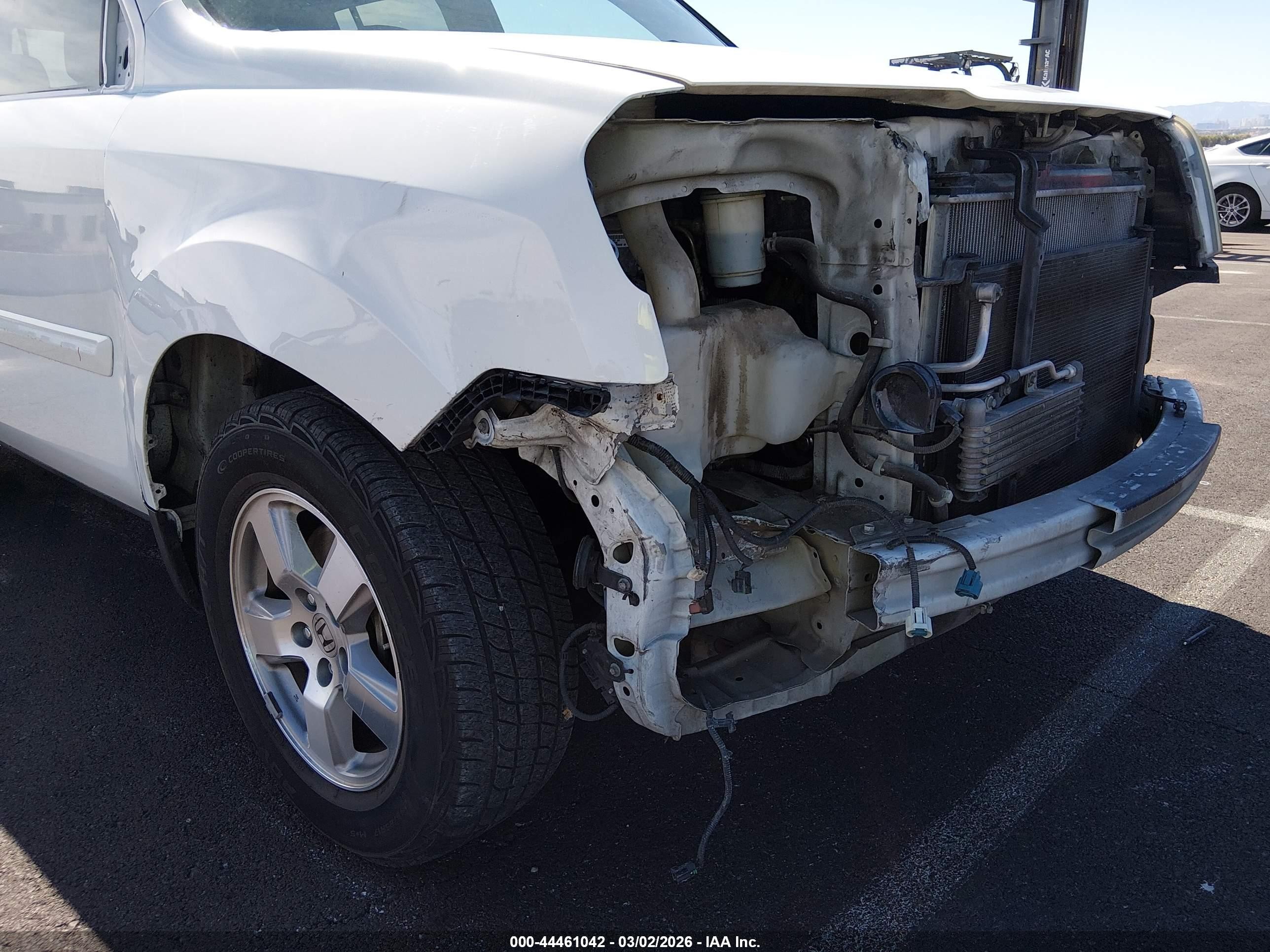 2011 Honda Pilot Ex White vin: 5FNYF3H49BB052385