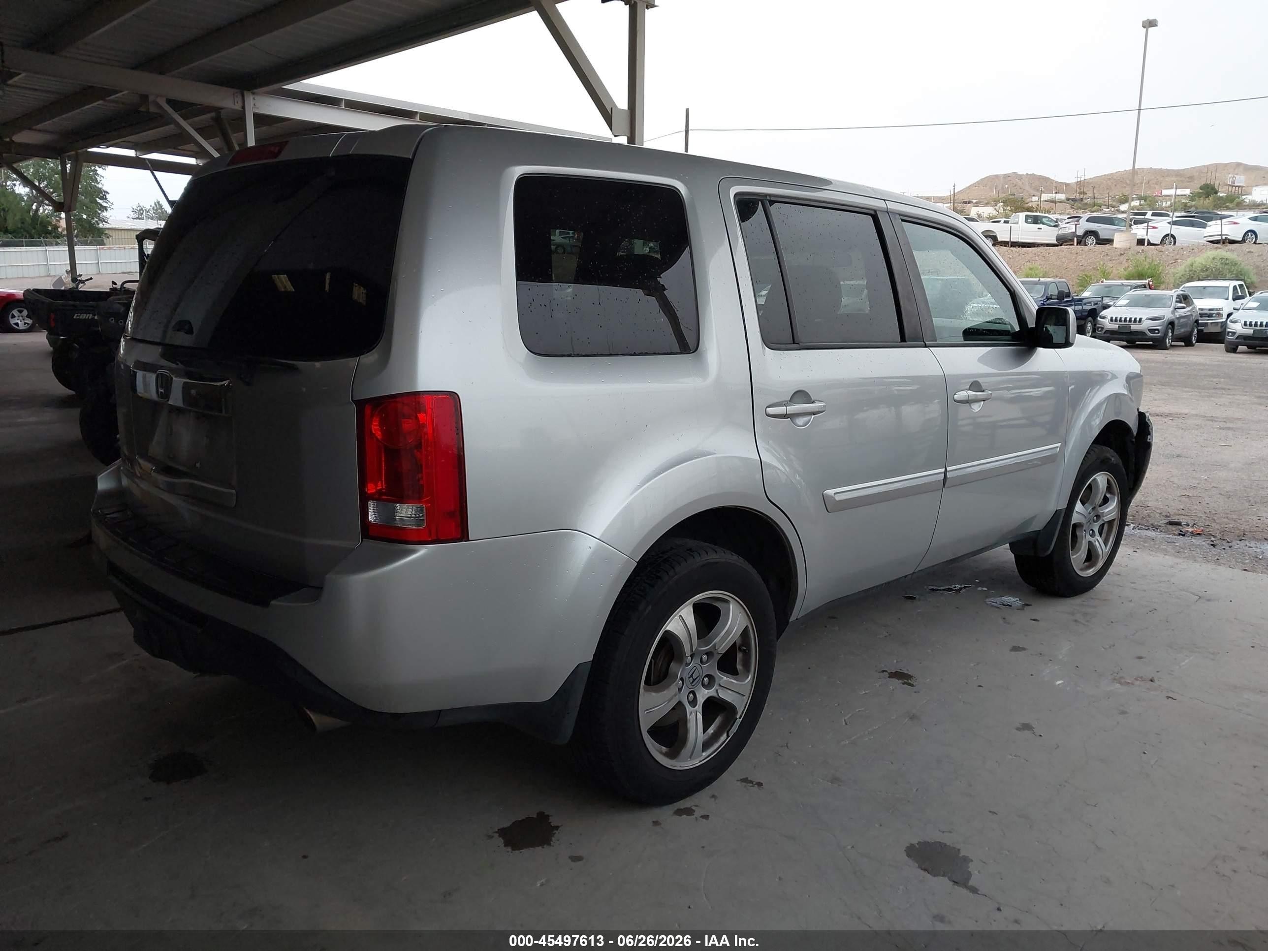 2012 Honda Pilot Ex Silver vin: 5FNYF3H49CB003091