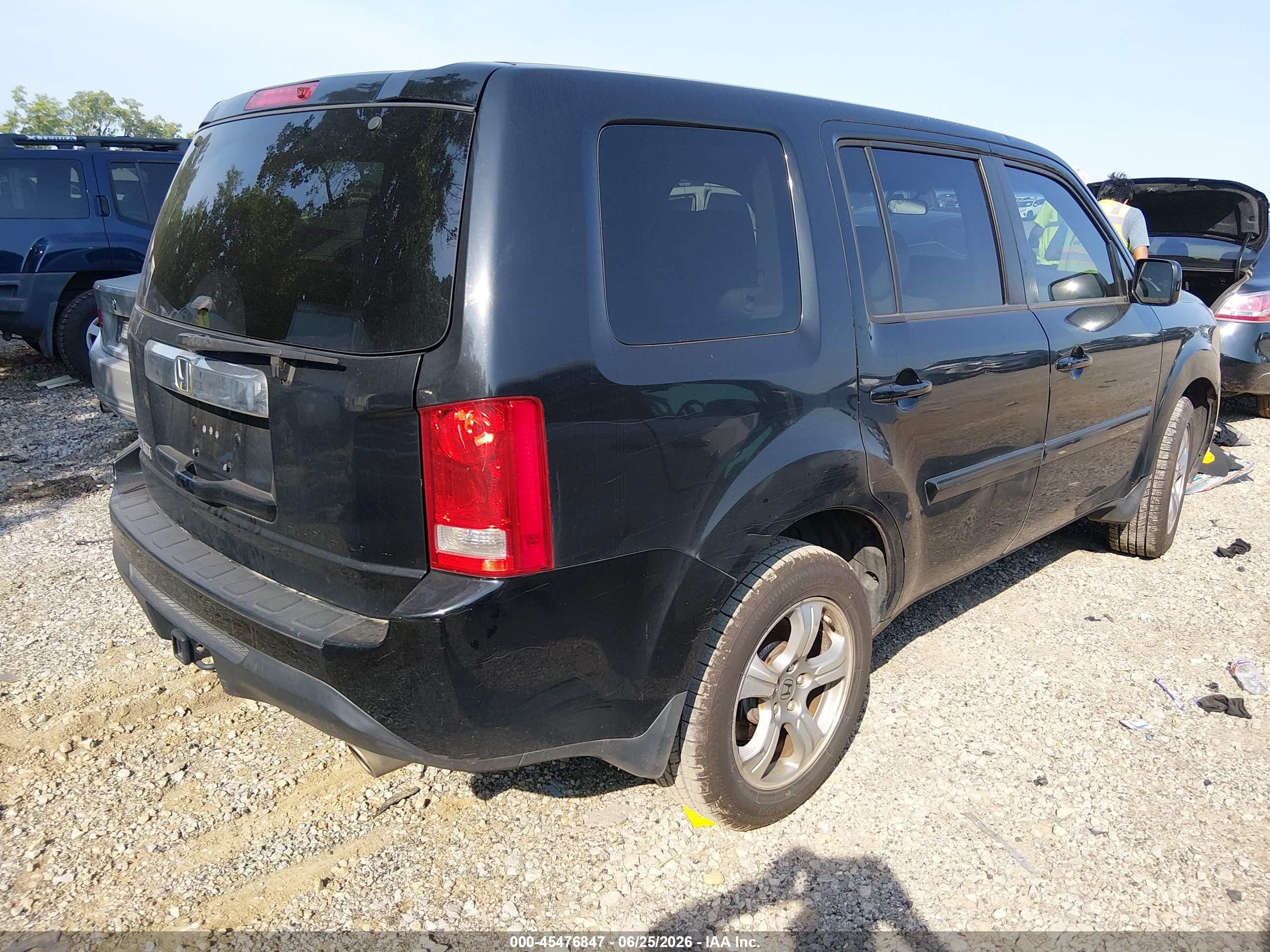2013 Honda Pilot Ex Black vin: 5FNYF3H49DB019731