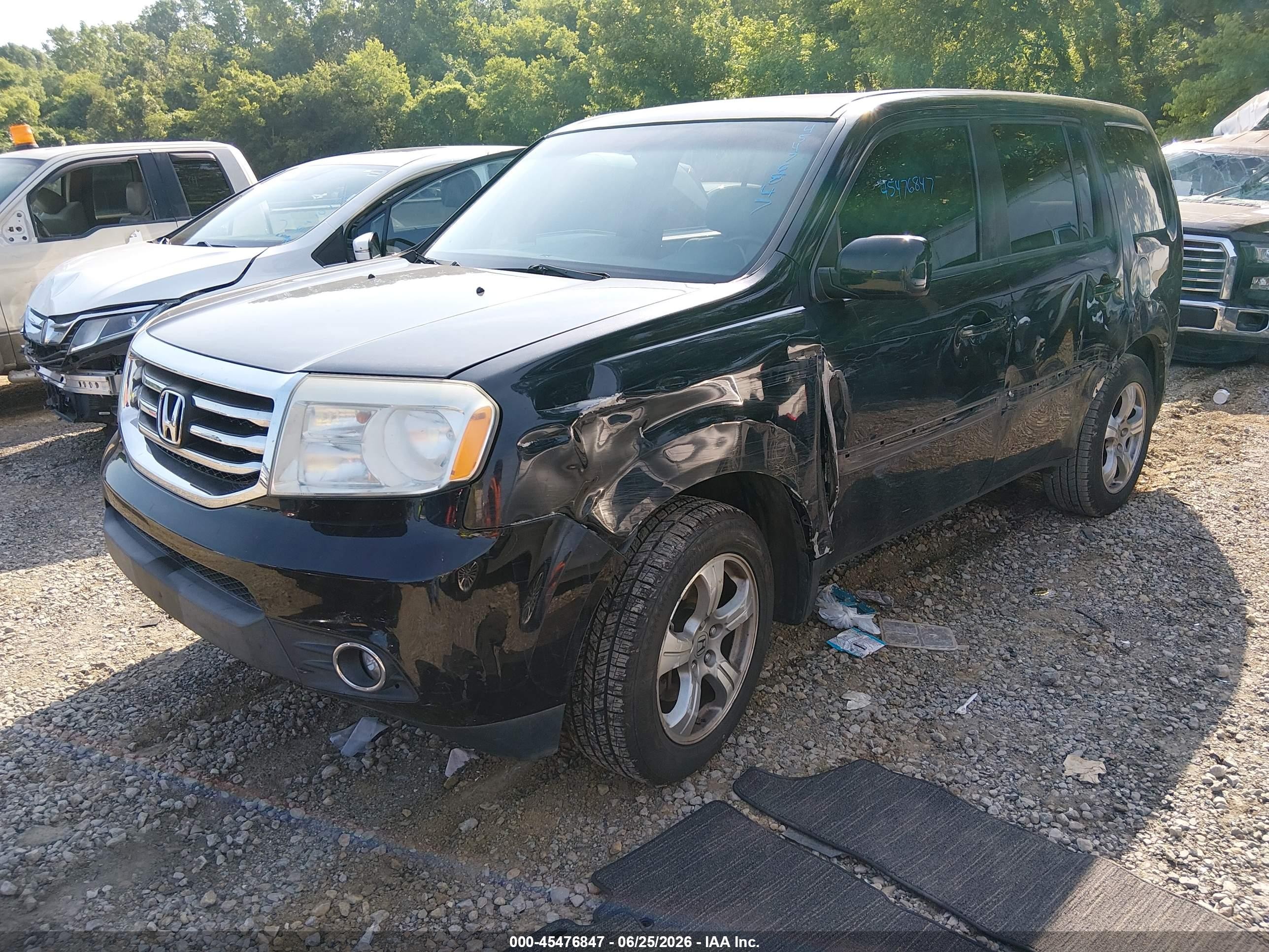 2013 Honda Pilot Ex Black vin: 5FNYF3H49DB019731
