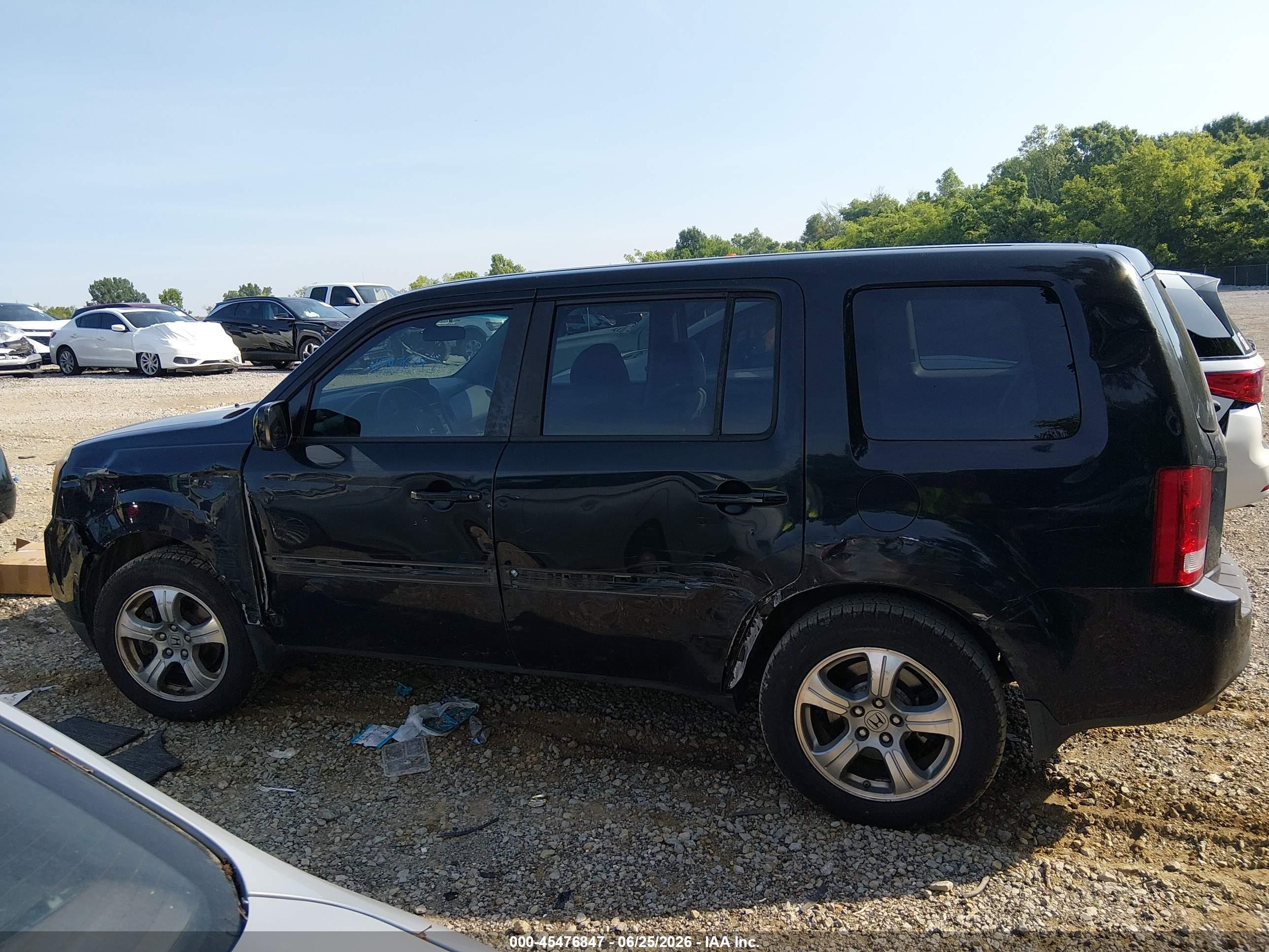 2013 Honda Pilot Ex Black vin: 5FNYF3H49DB019731