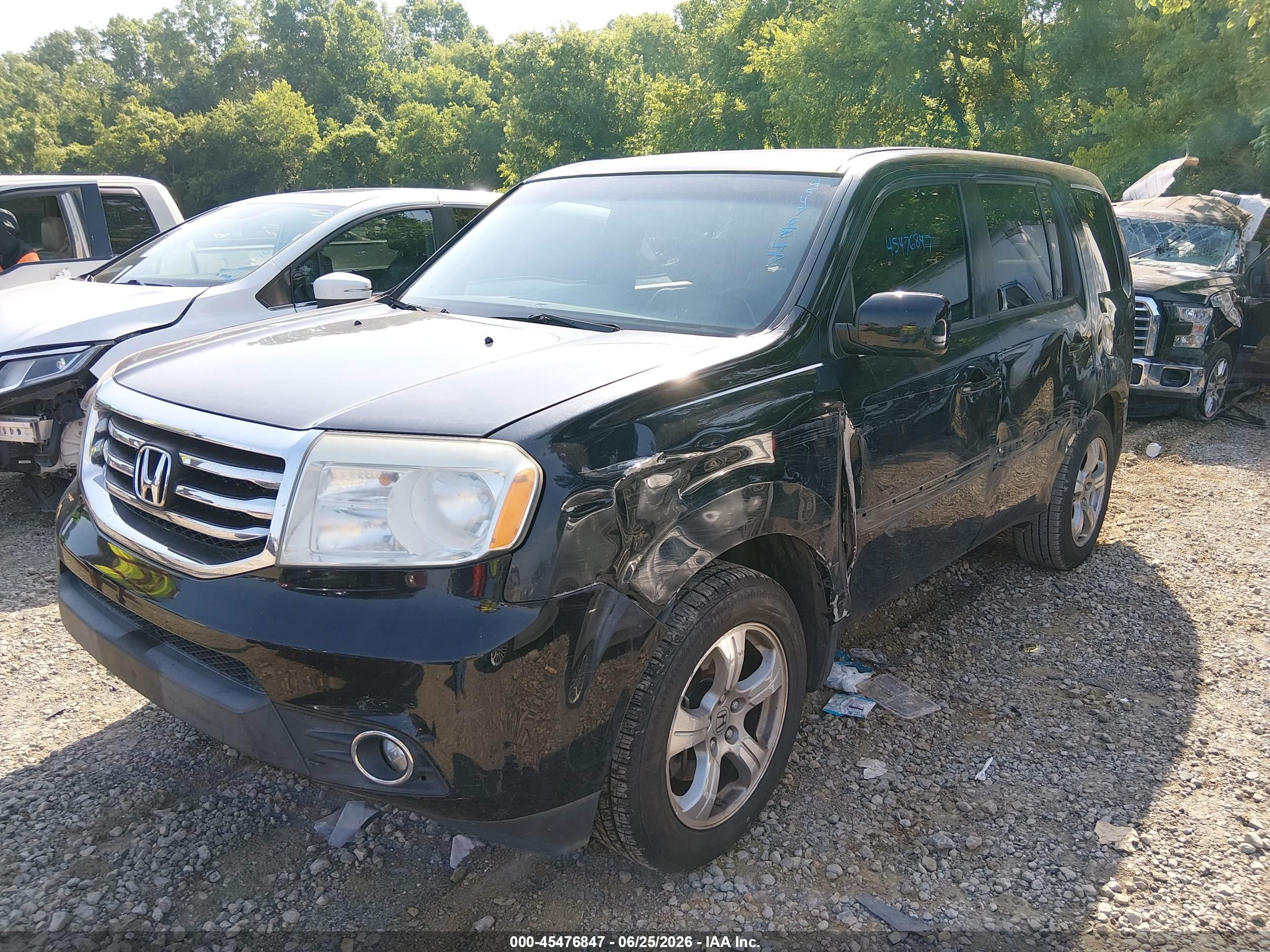 2013 Honda Pilot Ex Black vin: 5FNYF3H49DB019731