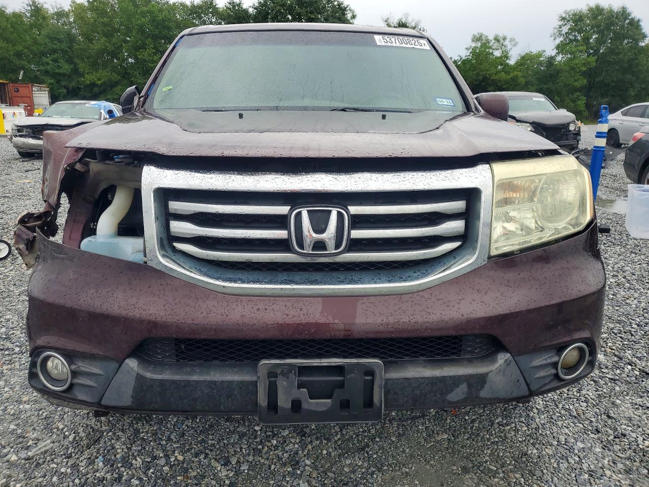 2012 Honda Pilot Ex Burgundy vin: 5FNYF3H4XCB029473