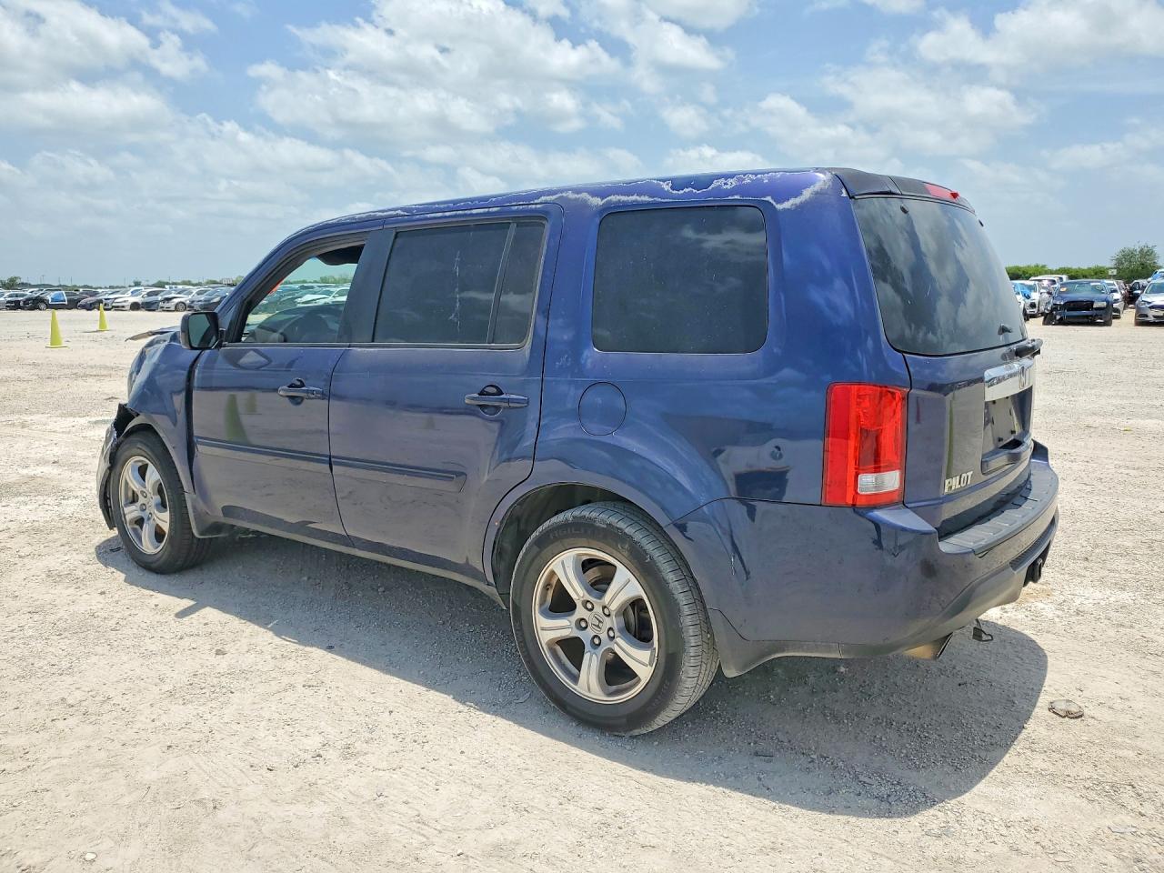 2013 Honda Pilot Ex Синий vin: 5FNYF3H4XDB018605