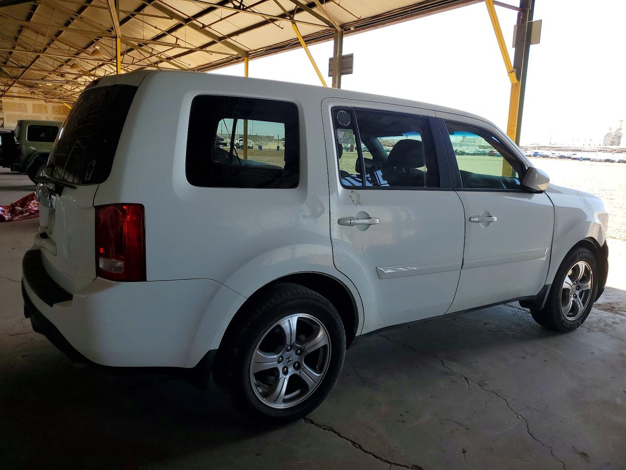 2013 Honda Pilot Ex White vin: 5FNYF3H4XDB019964