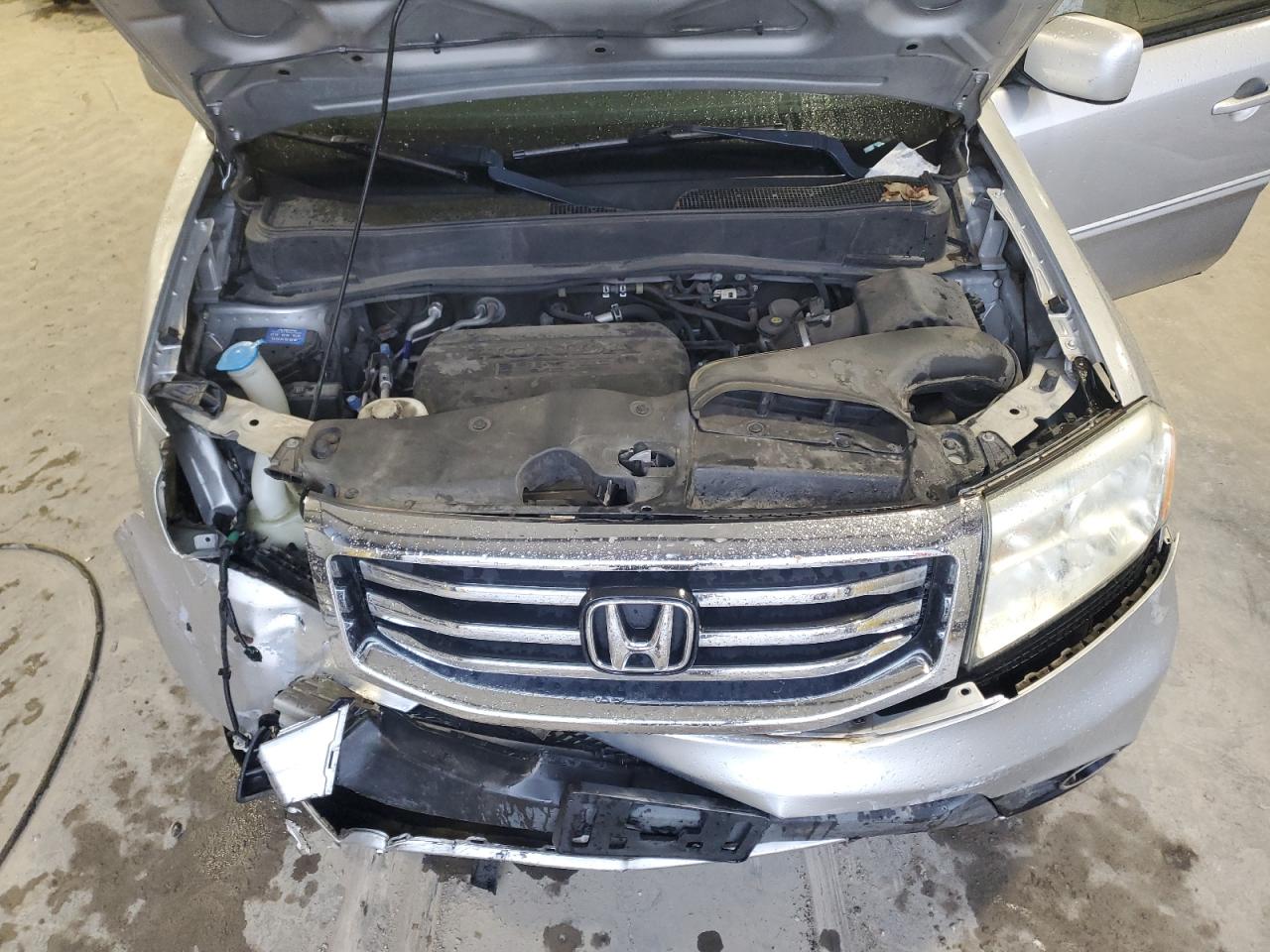 2013 Honda Pilot Ex Silver vin: 5FNYF3H4XDB026221