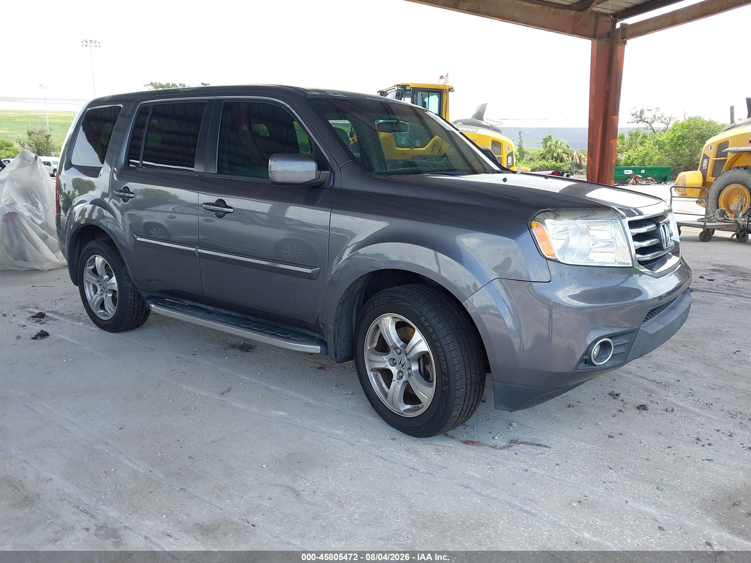 2015 Honda Pilot Ex Gray vin: 5FNYF3H4XFB009115