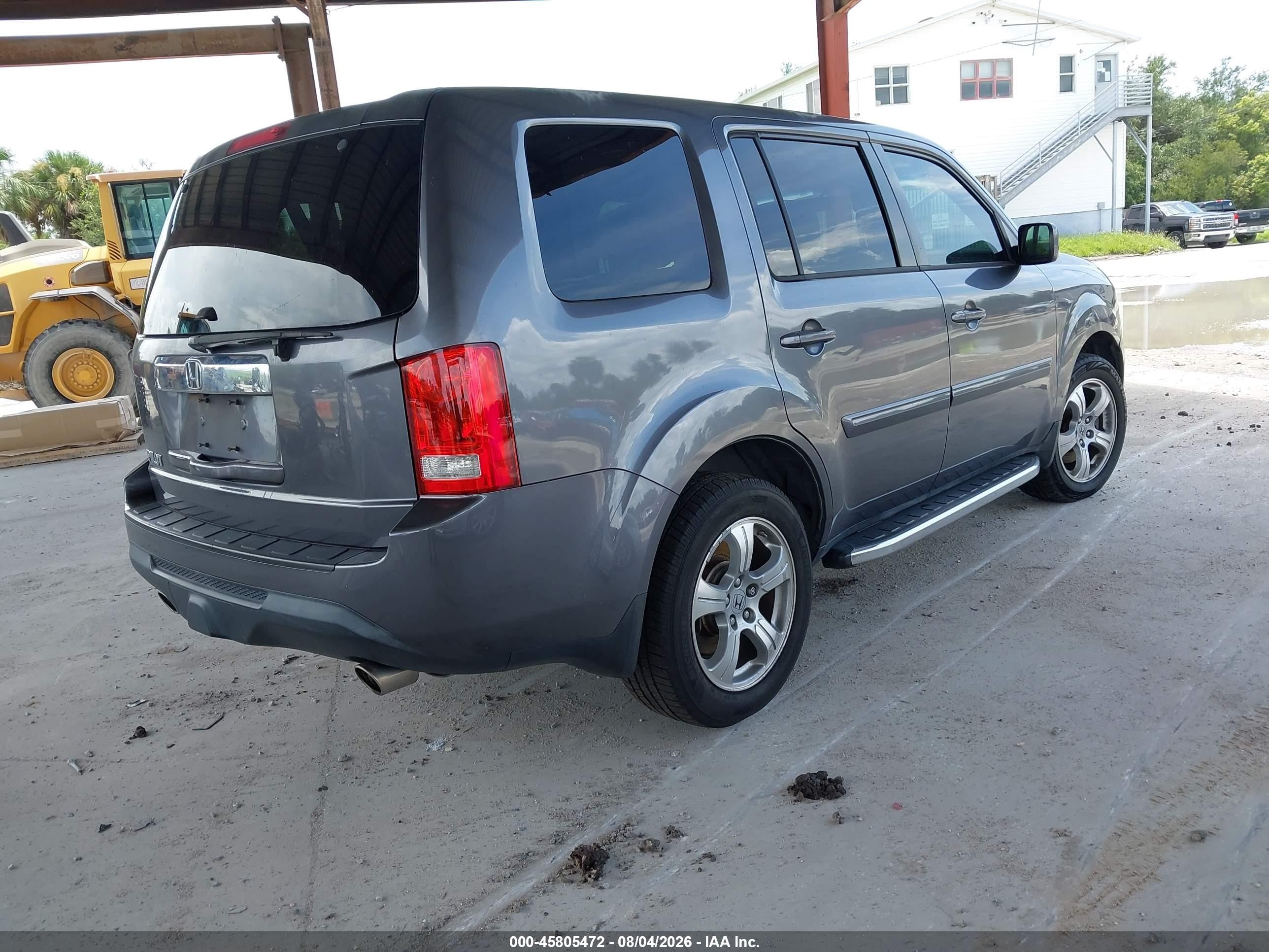 2015 Honda Pilot Ex Gray vin: 5FNYF3H4XFB009115