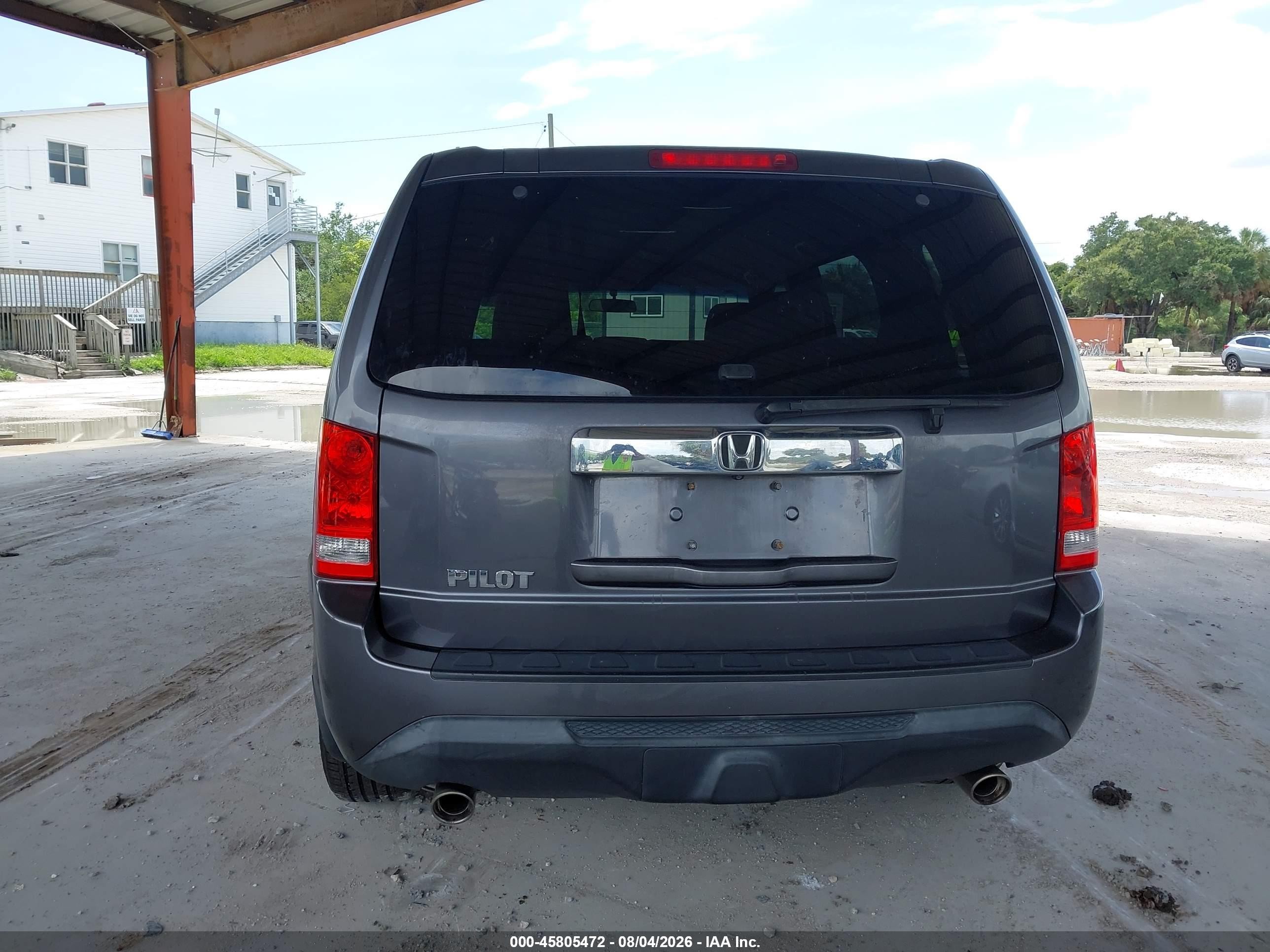 2015 Honda Pilot Ex Gray vin: 5FNYF3H4XFB009115
