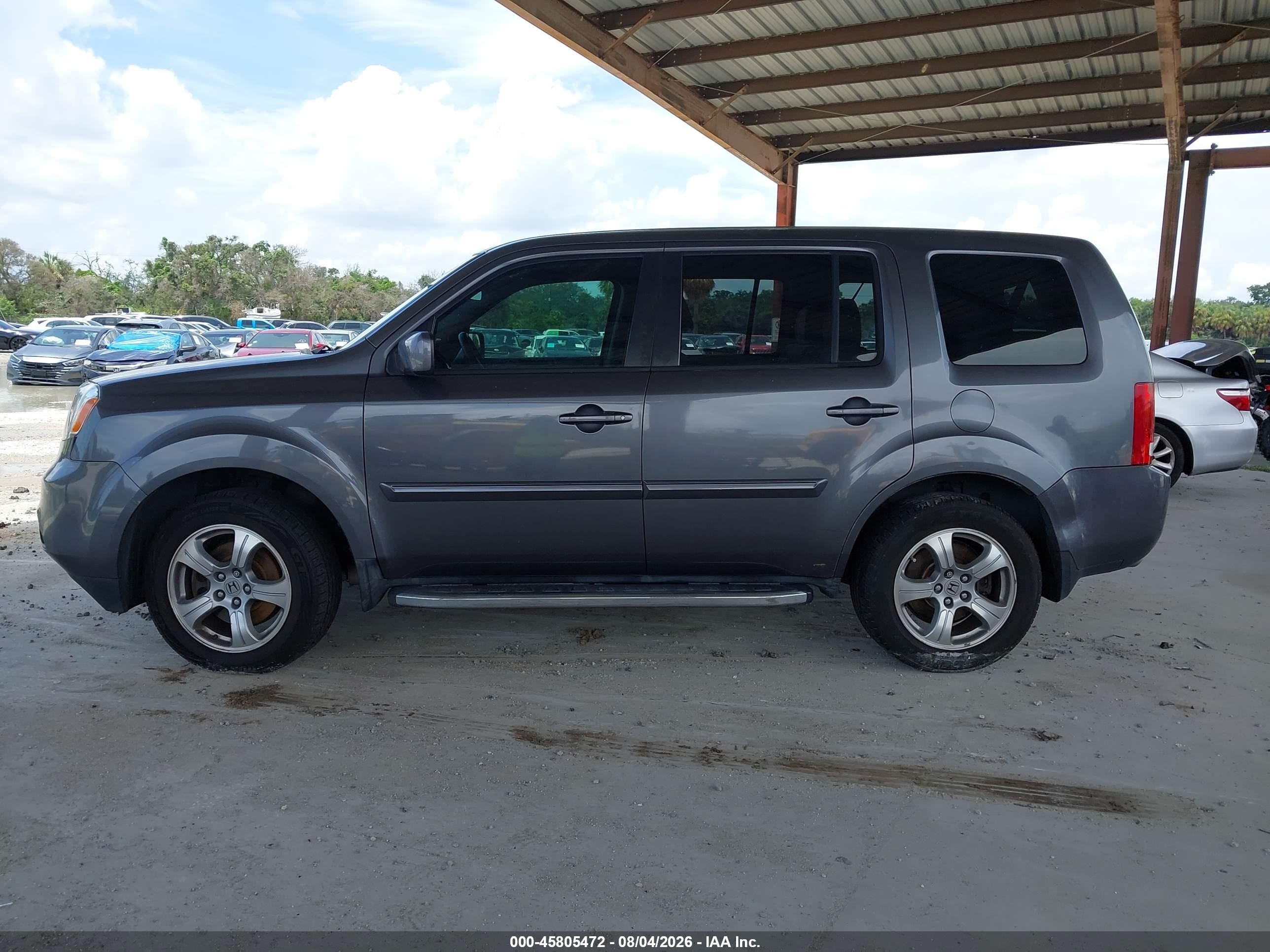 2015 Honda Pilot Ex Gray vin: 5FNYF3H4XFB009115