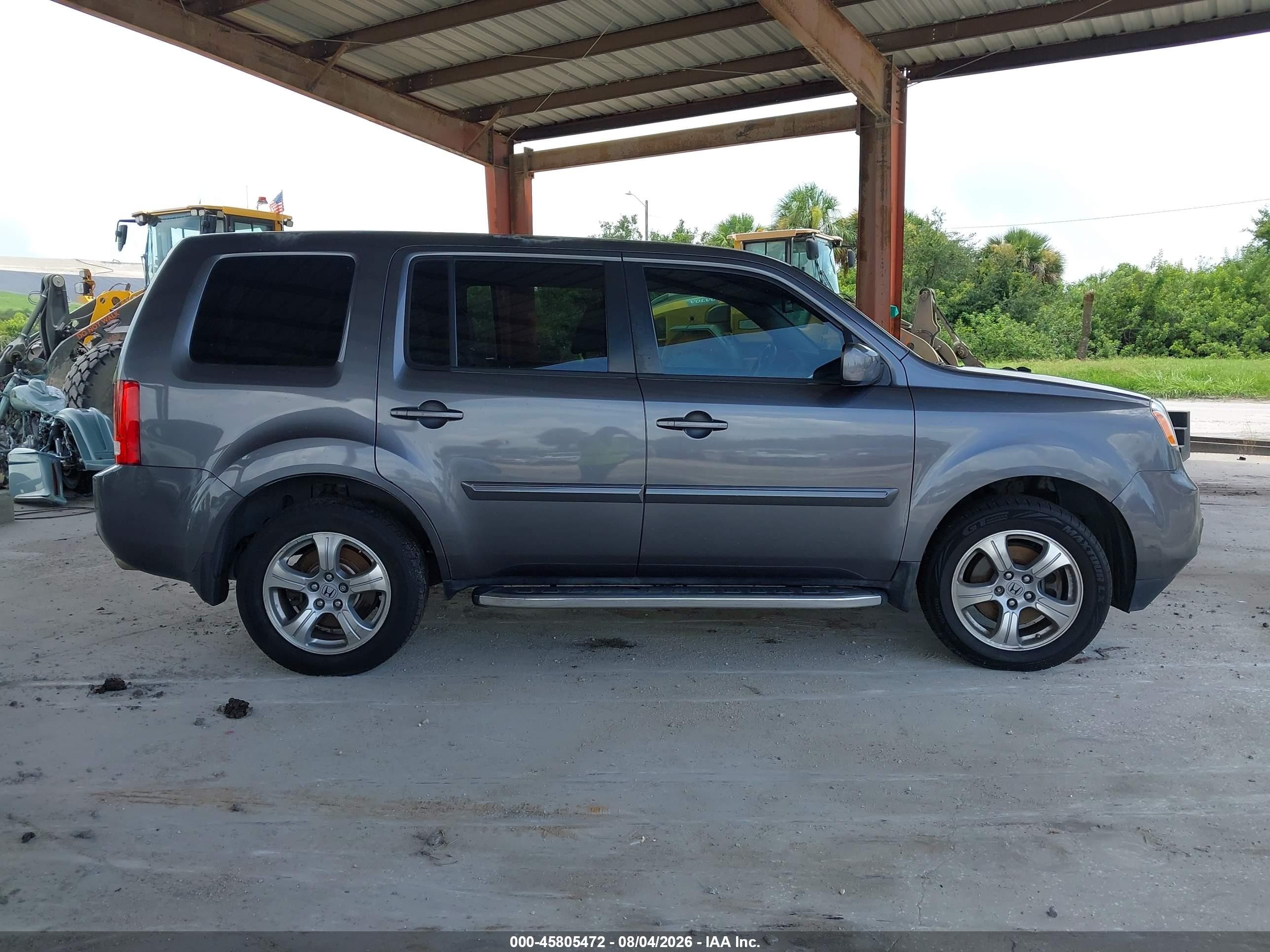 2015 Honda Pilot Ex Gray vin: 5FNYF3H4XFB009115