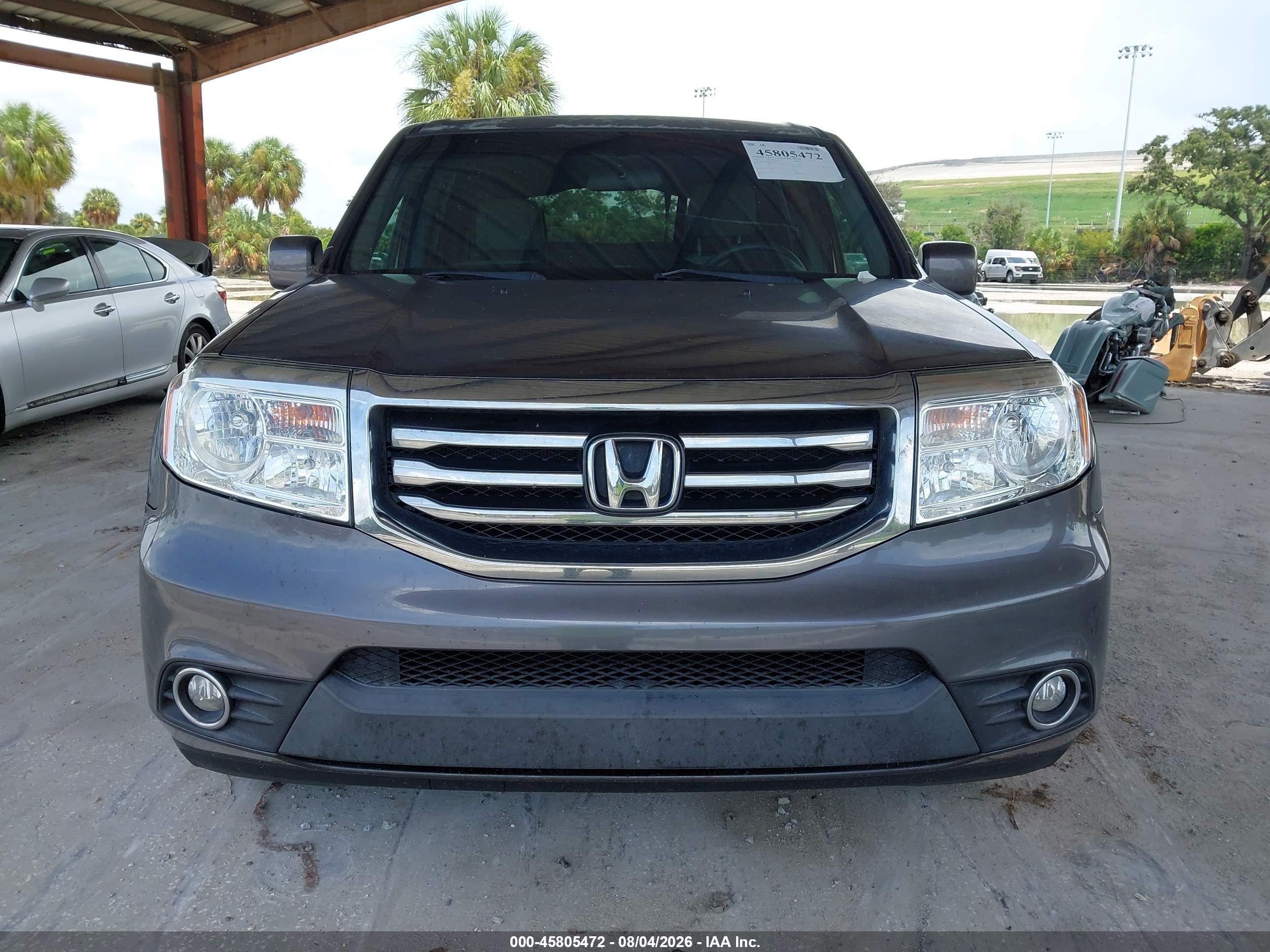 2015 Honda Pilot Ex Gray vin: 5FNYF3H4XFB009115