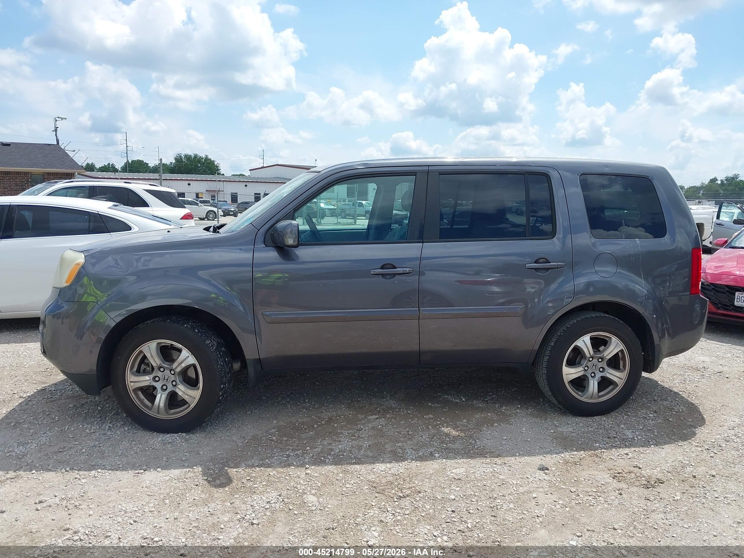 2015 Honda Pilot Ex Gray vin: 5FNYF3H4XFB009132