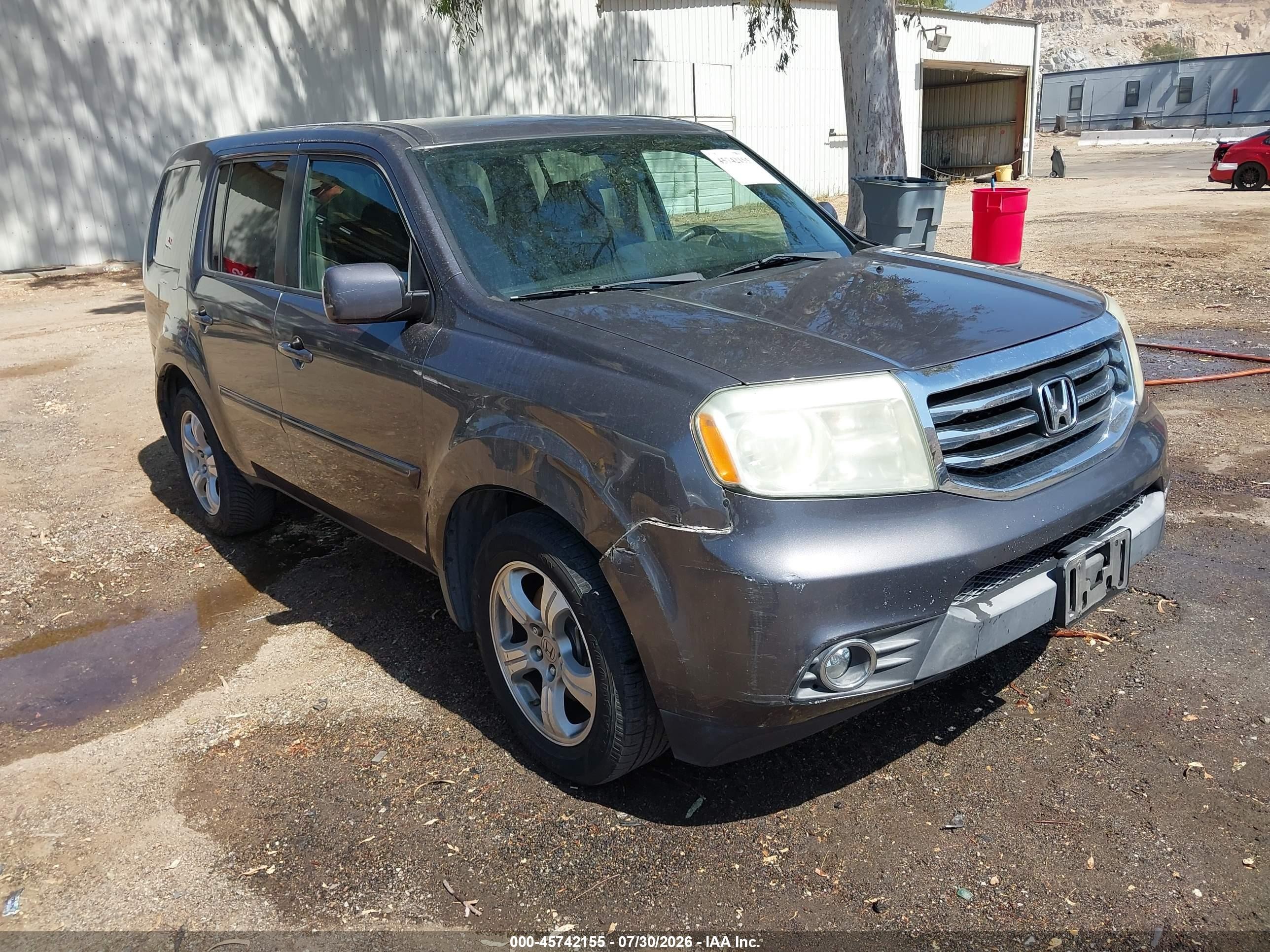 2015 Honda Pilot Ex Gray vin: 5FNYF3H4XFB031230