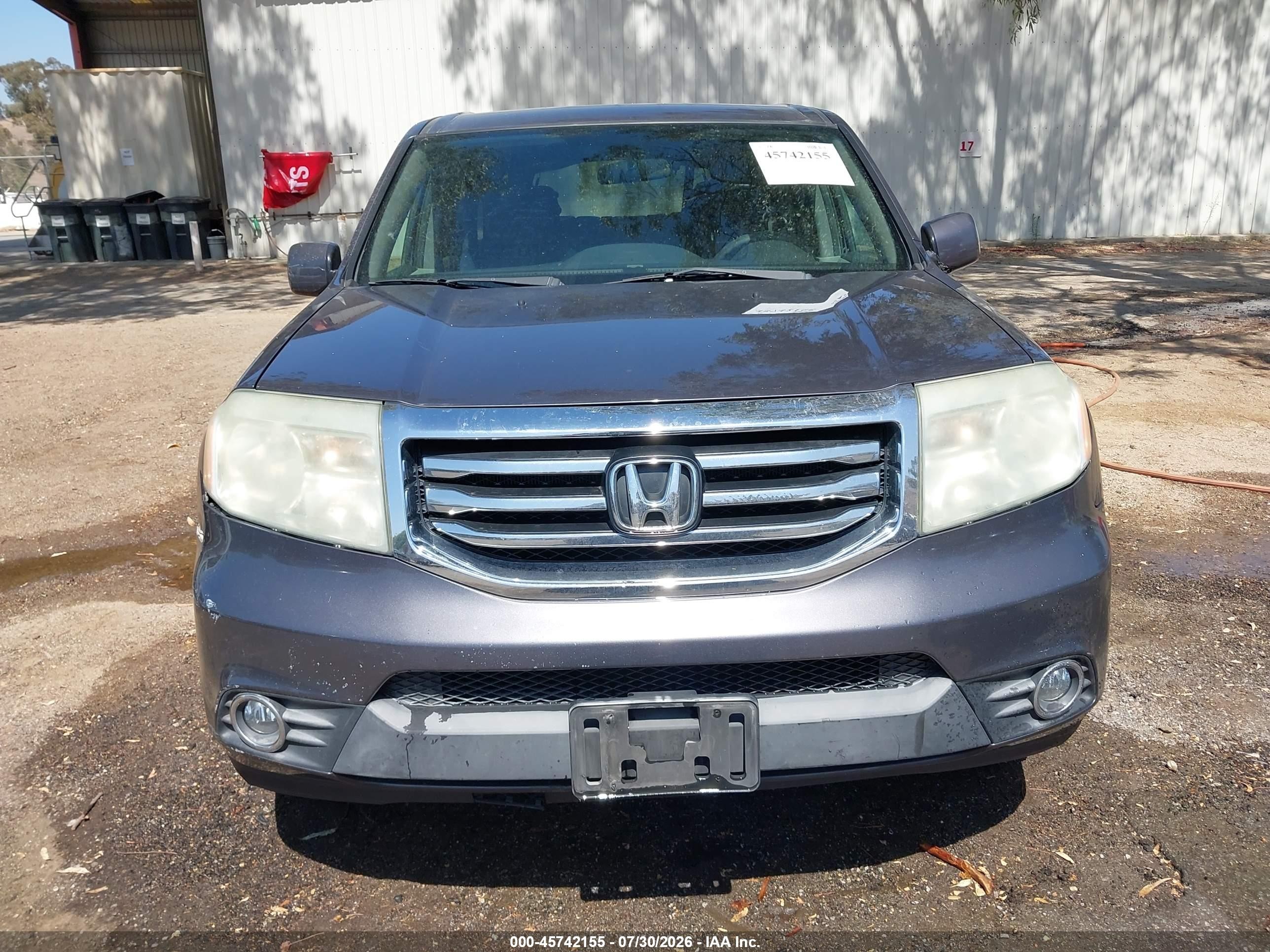 2015 Honda Pilot Ex Gray vin: 5FNYF3H4XFB031230