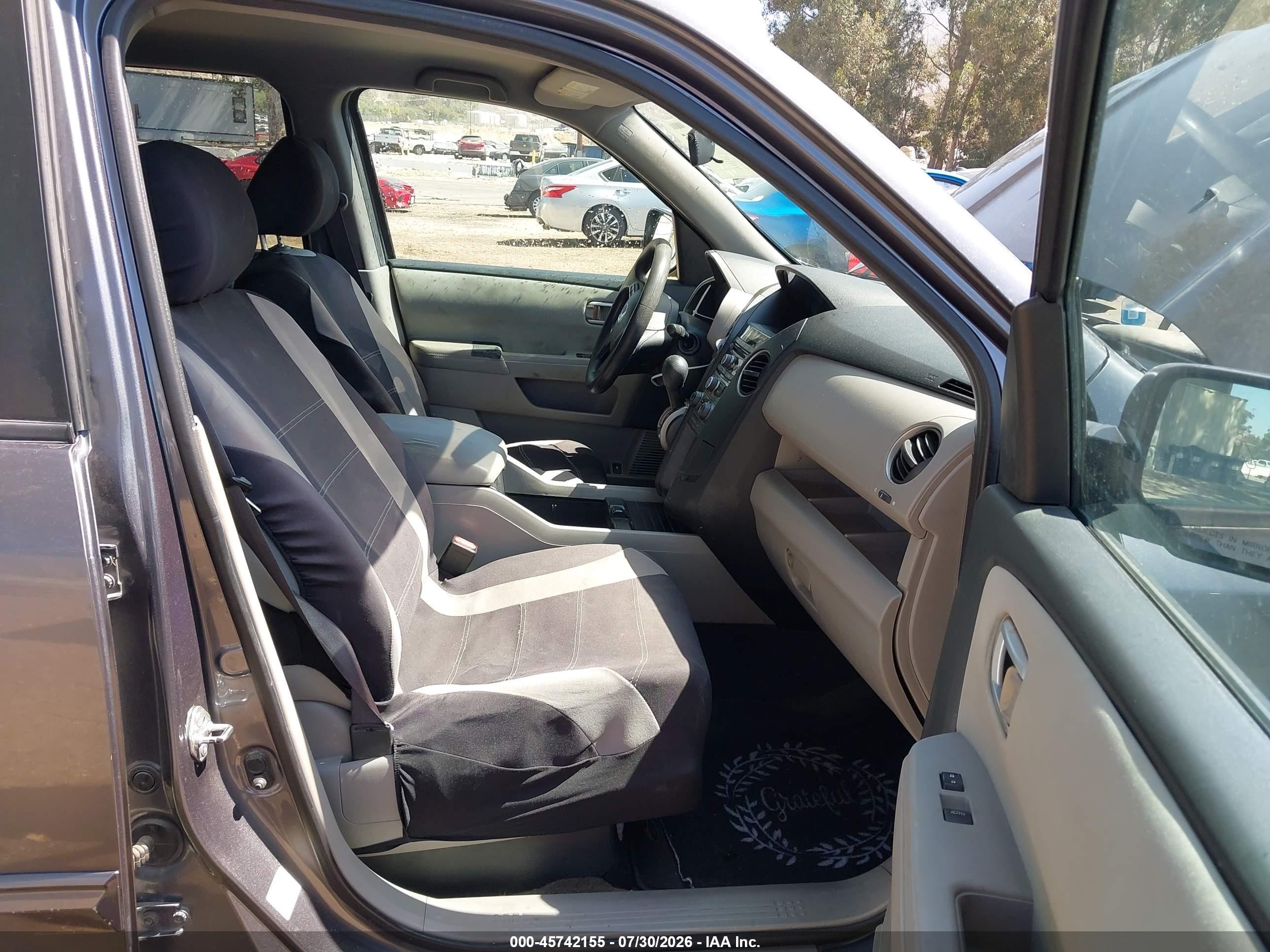 2015 Honda Pilot Ex Gray vin: 5FNYF3H4XFB031230