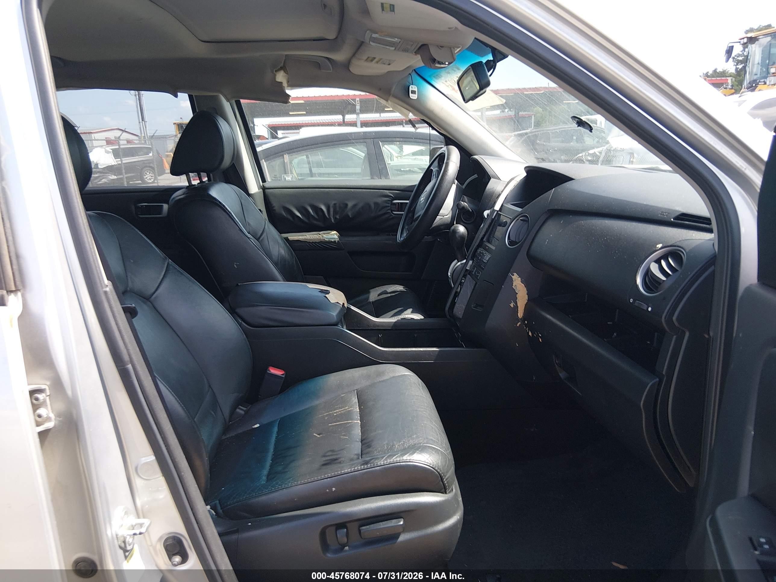 2010 Honda Pilot Ex-l Silver vin: 5FNYF3H50AB014244