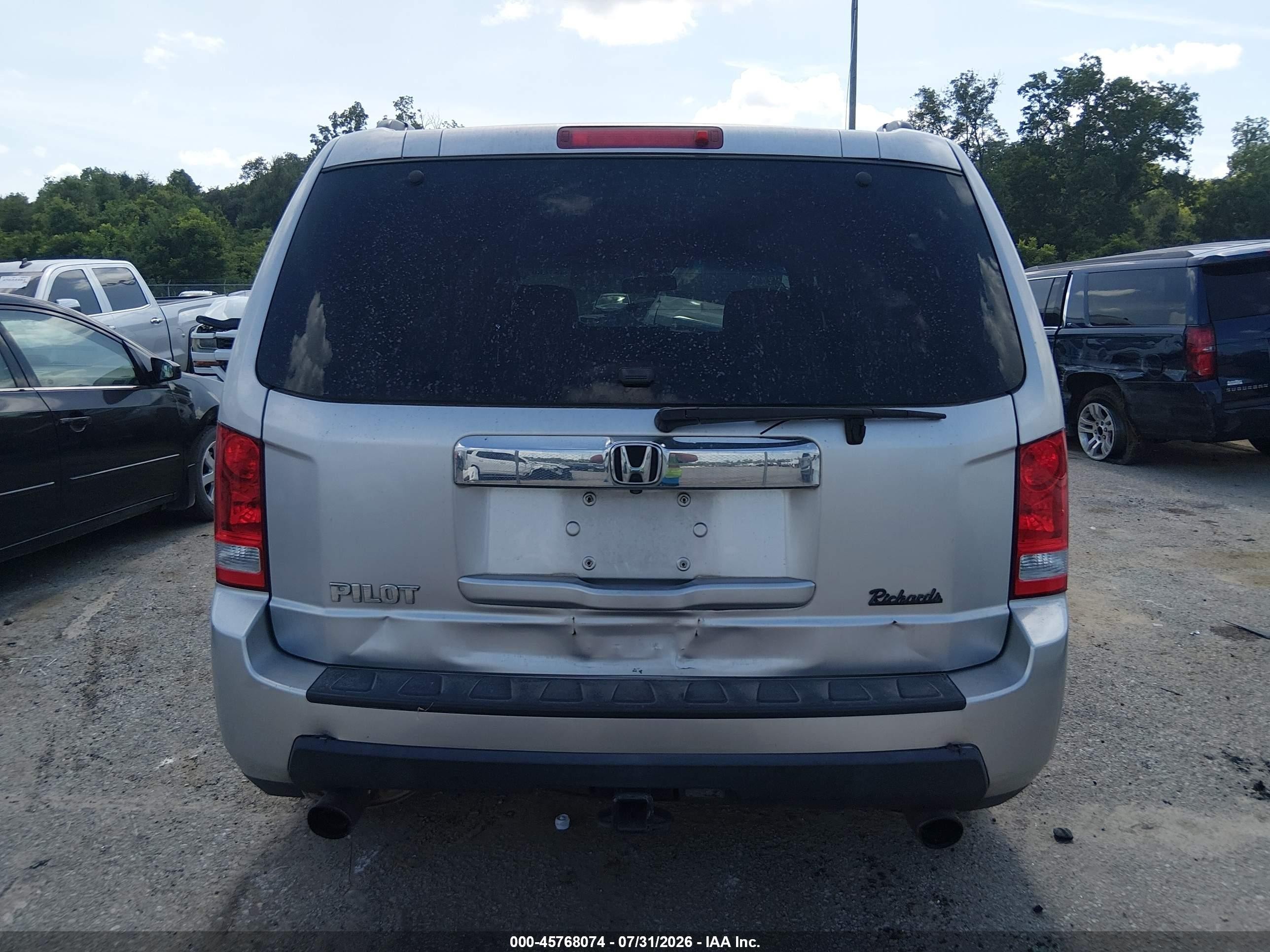2010 Honda Pilot Ex-l Silver vin: 5FNYF3H50AB014244