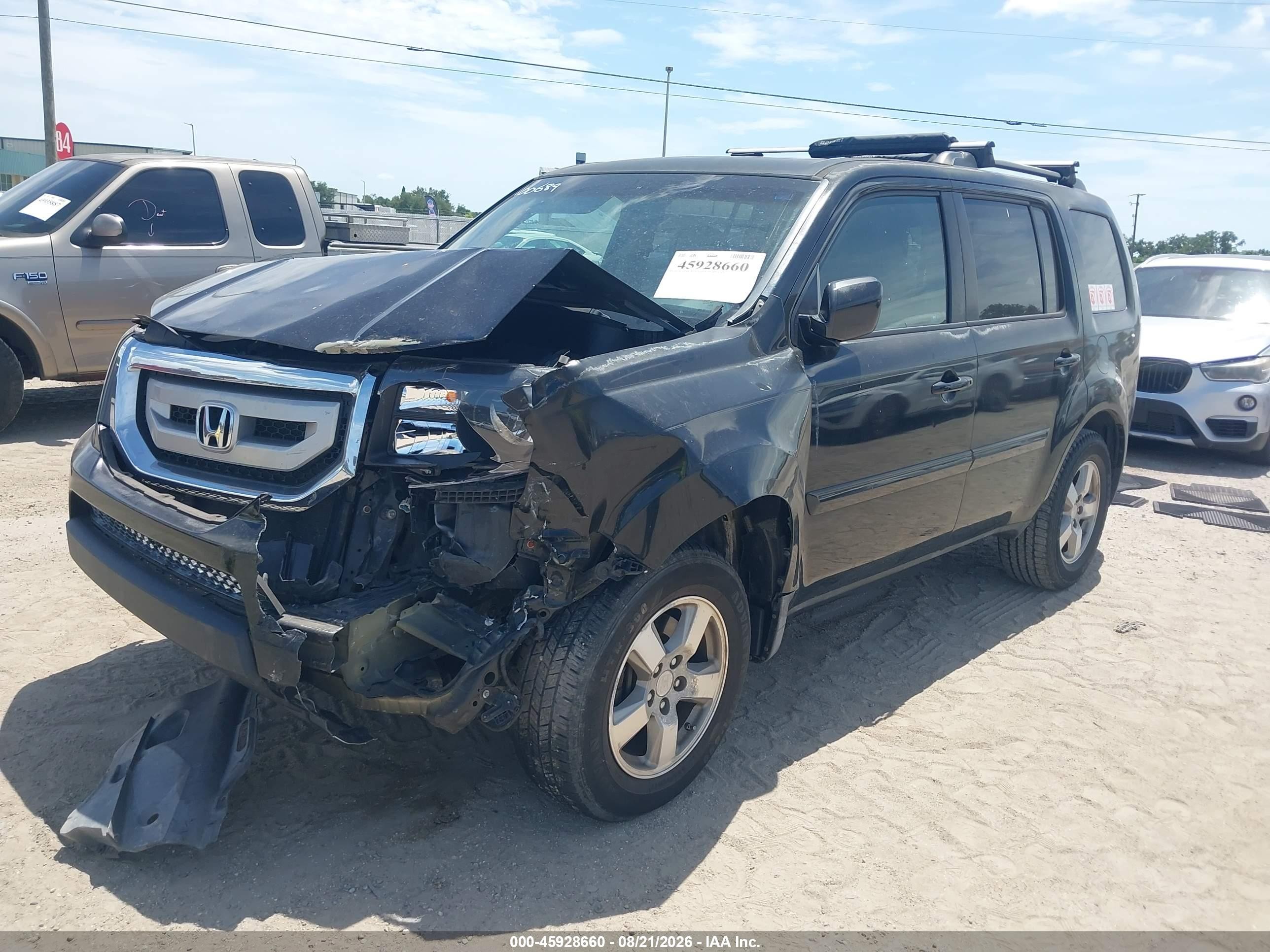 2011 Honda Pilot Ex-l Black vin: 5FNYF3H50BB004461