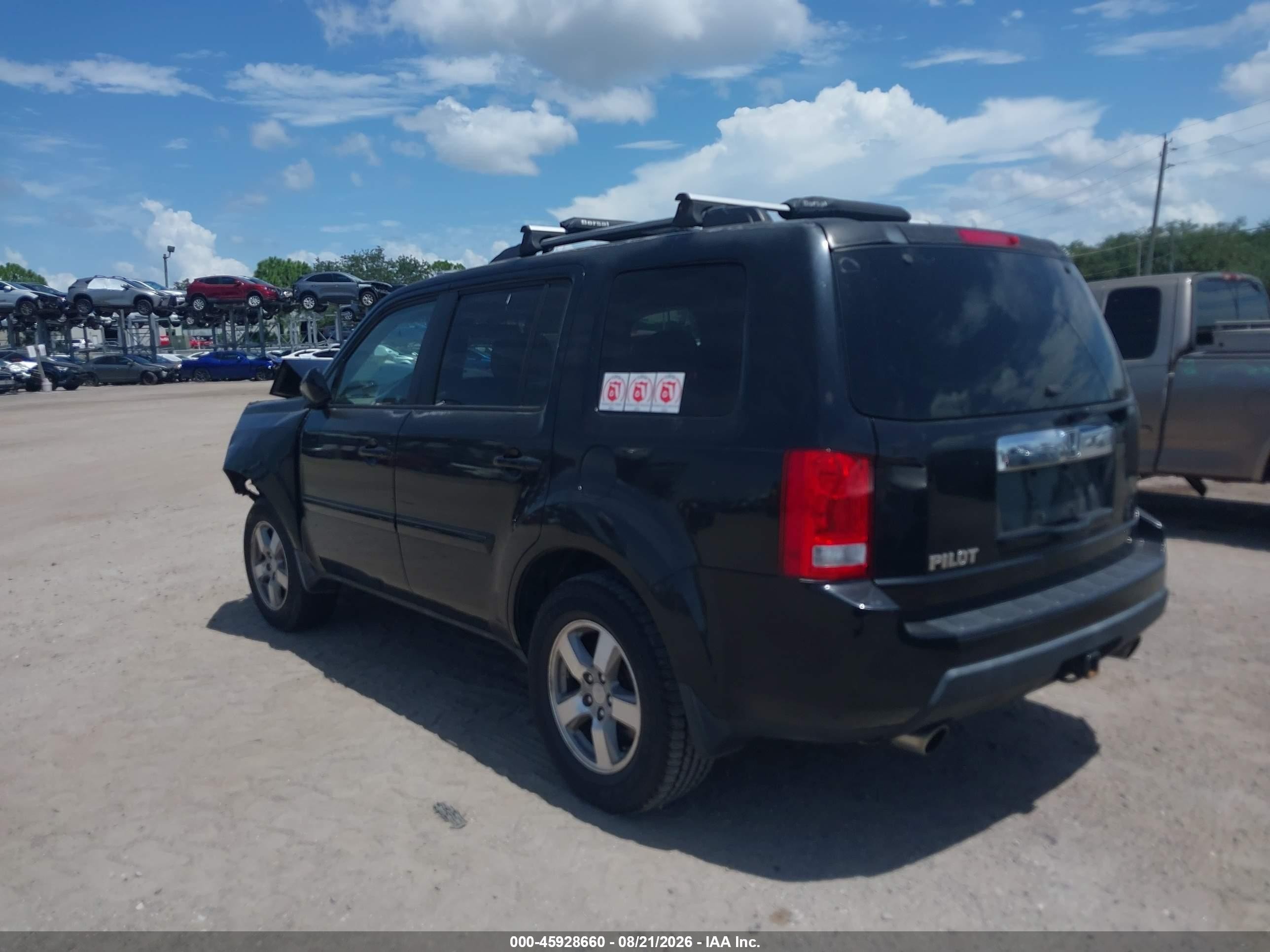 2011 Honda Pilot Ex-l Black vin: 5FNYF3H50BB004461