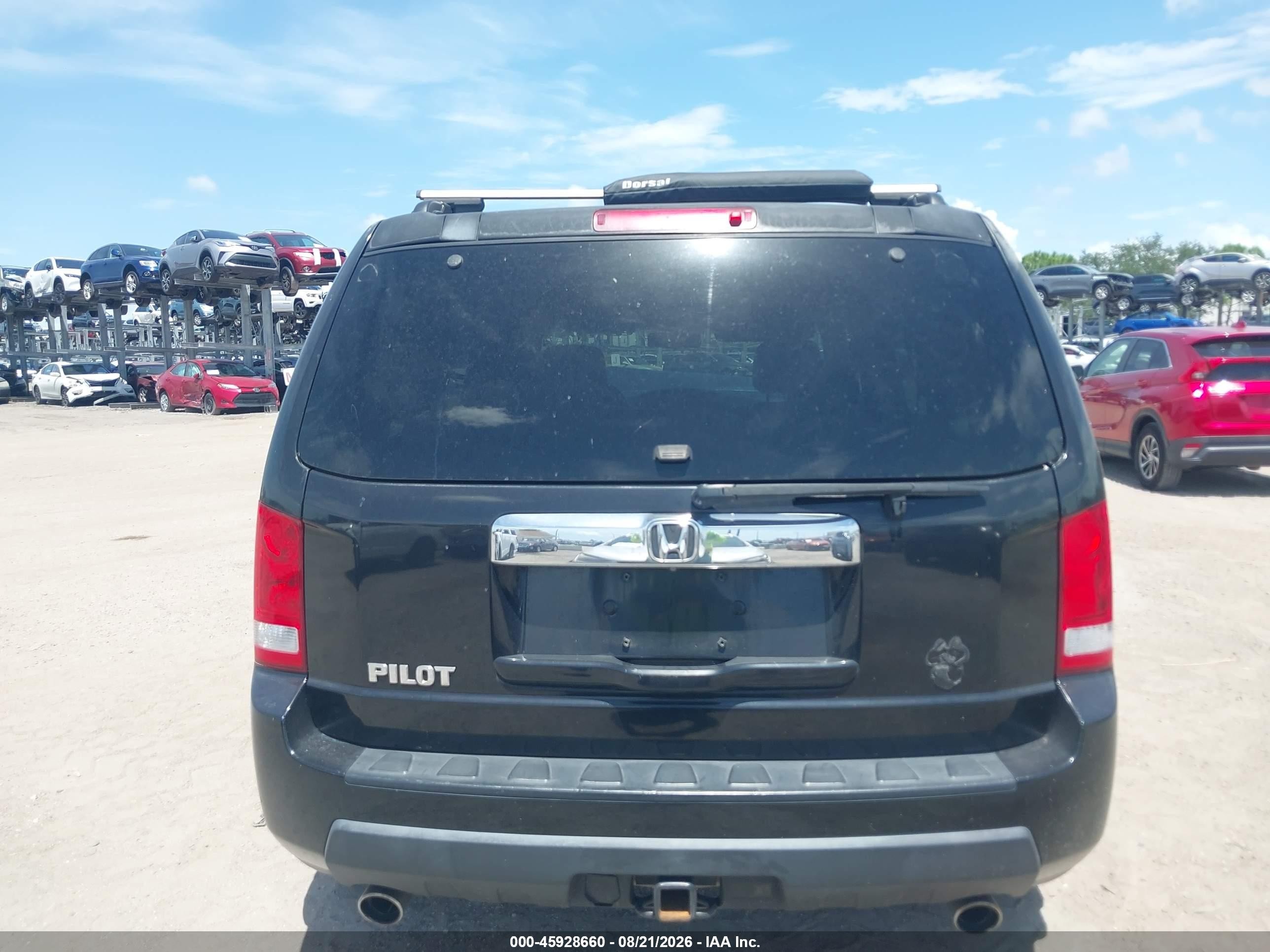 2011 Honda Pilot Ex-l Black vin: 5FNYF3H50BB004461