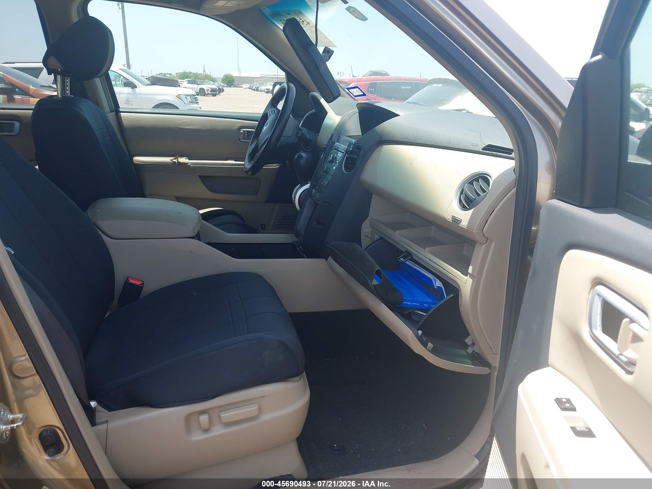 2011 Honda Pilot Ex-l Tan vin: 5FNYF3H50BB019901