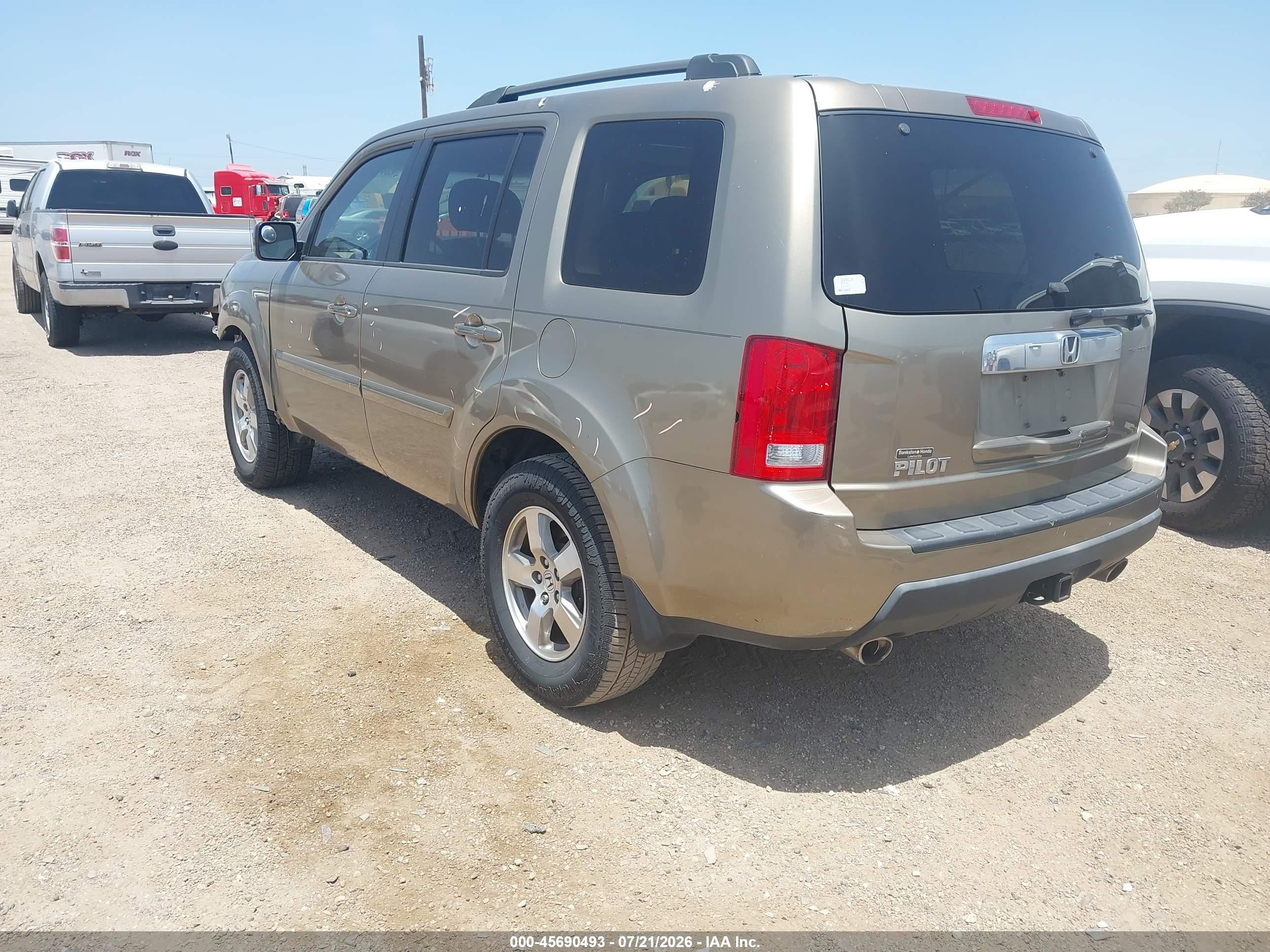 2011 Honda Pilot Ex-l Tan vin: 5FNYF3H50BB019901