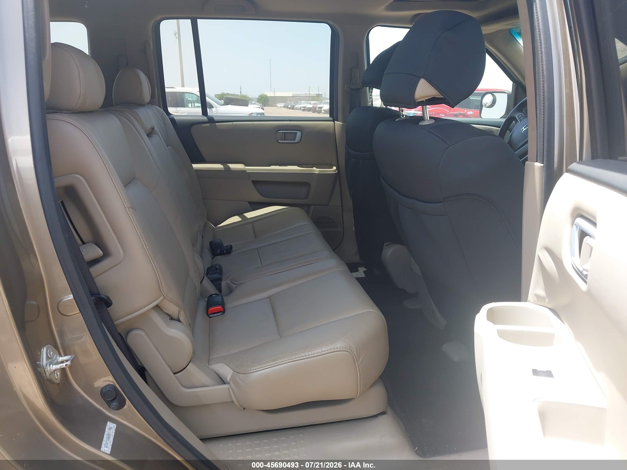 2011 Honda Pilot Ex-l Tan vin: 5FNYF3H50BB019901