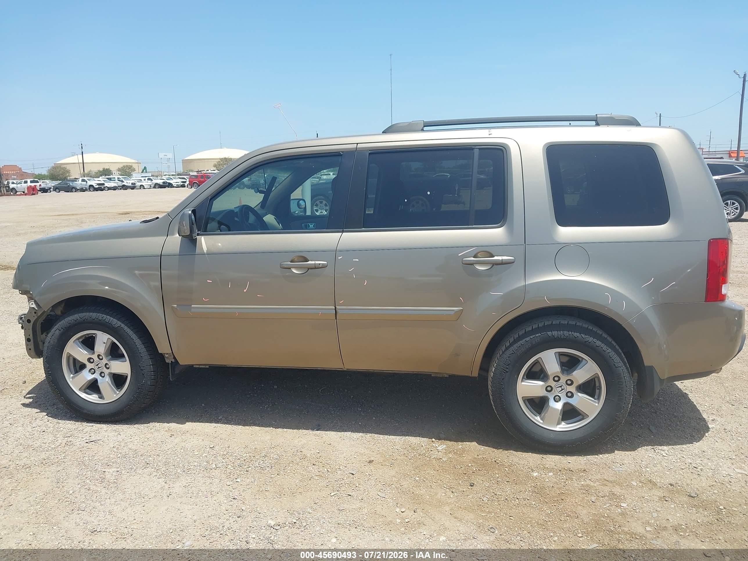 2011 Honda Pilot Ex-l Tan vin: 5FNYF3H50BB019901