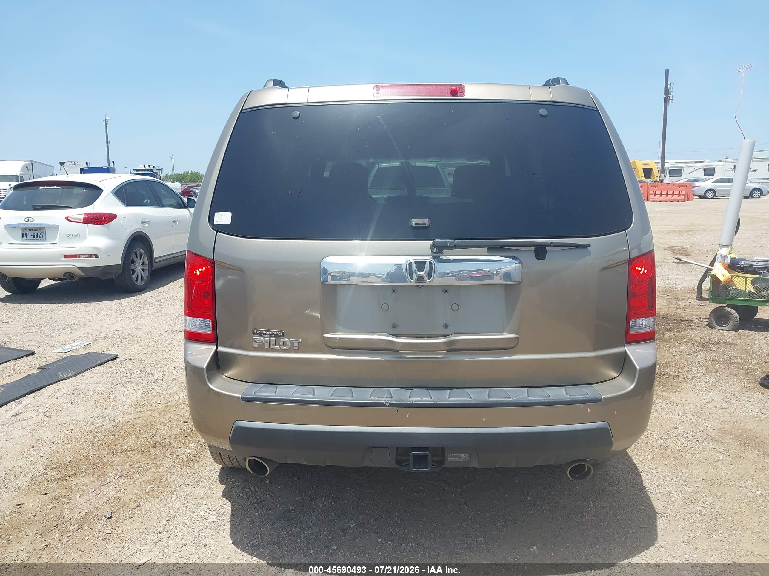 2011 Honda Pilot Ex-l Tan vin: 5FNYF3H50BB019901