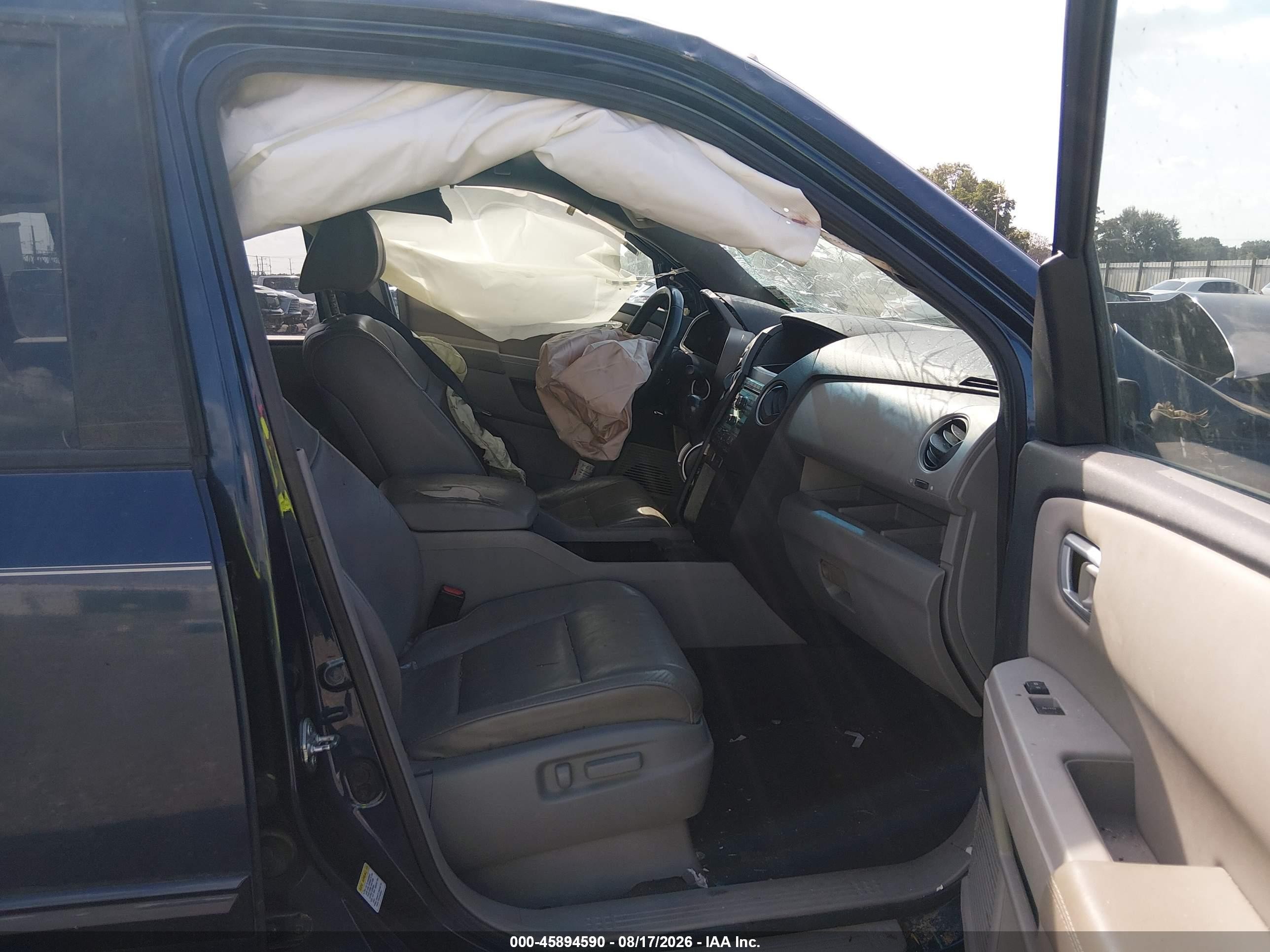 2011 Honda Pilot Ex-l Blue vin: 5FNYF3H50BB041834