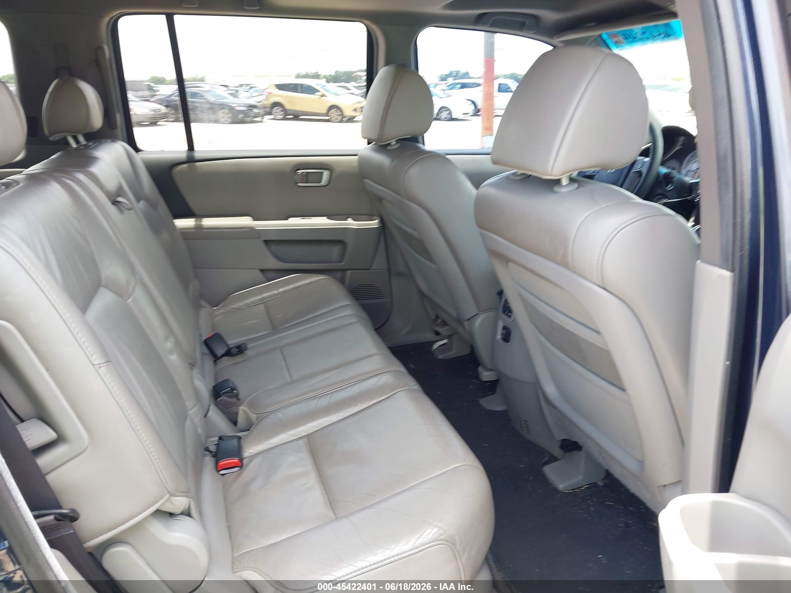 2011 Honda Pilot Ex-l Blue vin: 5FNYF3H50BB052543
