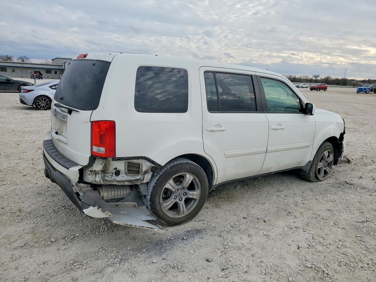 2012 Honda Pilot Exl White vin: 5FNYF3H50CB017101