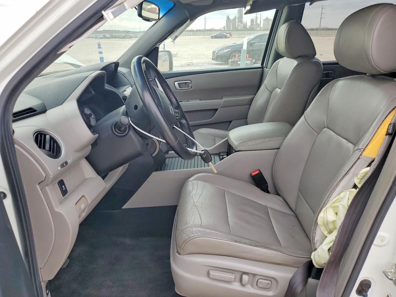 2012 Honda Pilot Exl White vin: 5FNYF3H50CB017101