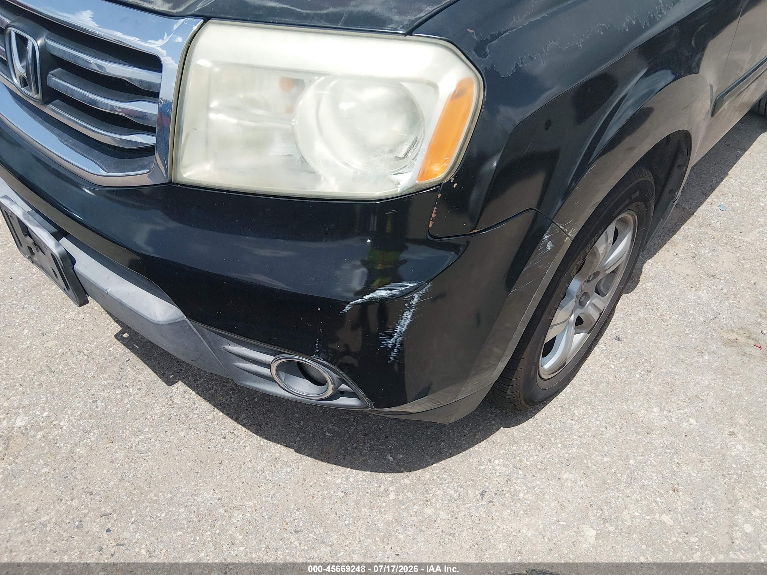 2012 Honda Pilot Ex-l Black vin: 5FNYF3H50CB020385