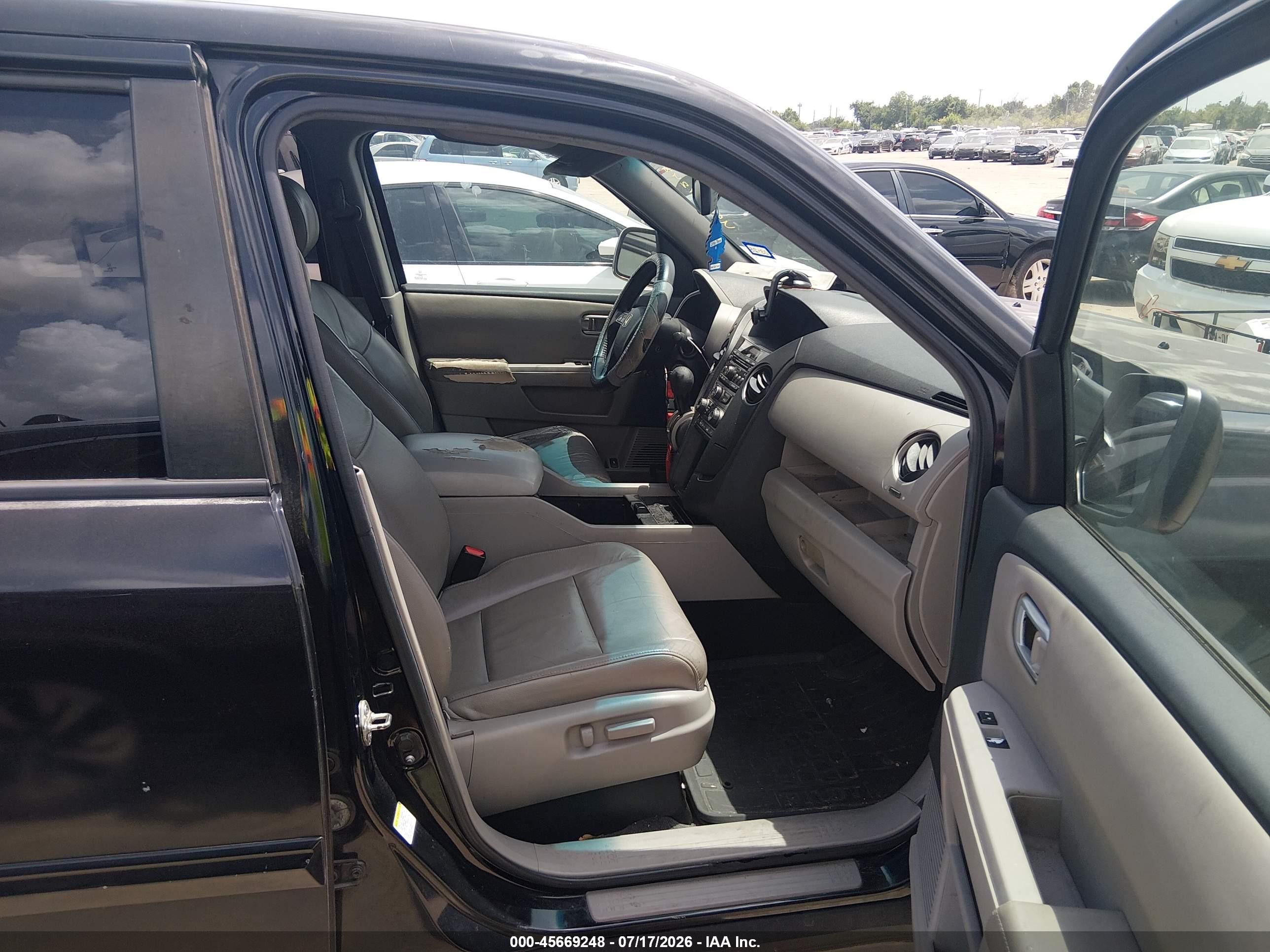 2012 Honda Pilot Ex-l Black vin: 5FNYF3H50CB020385