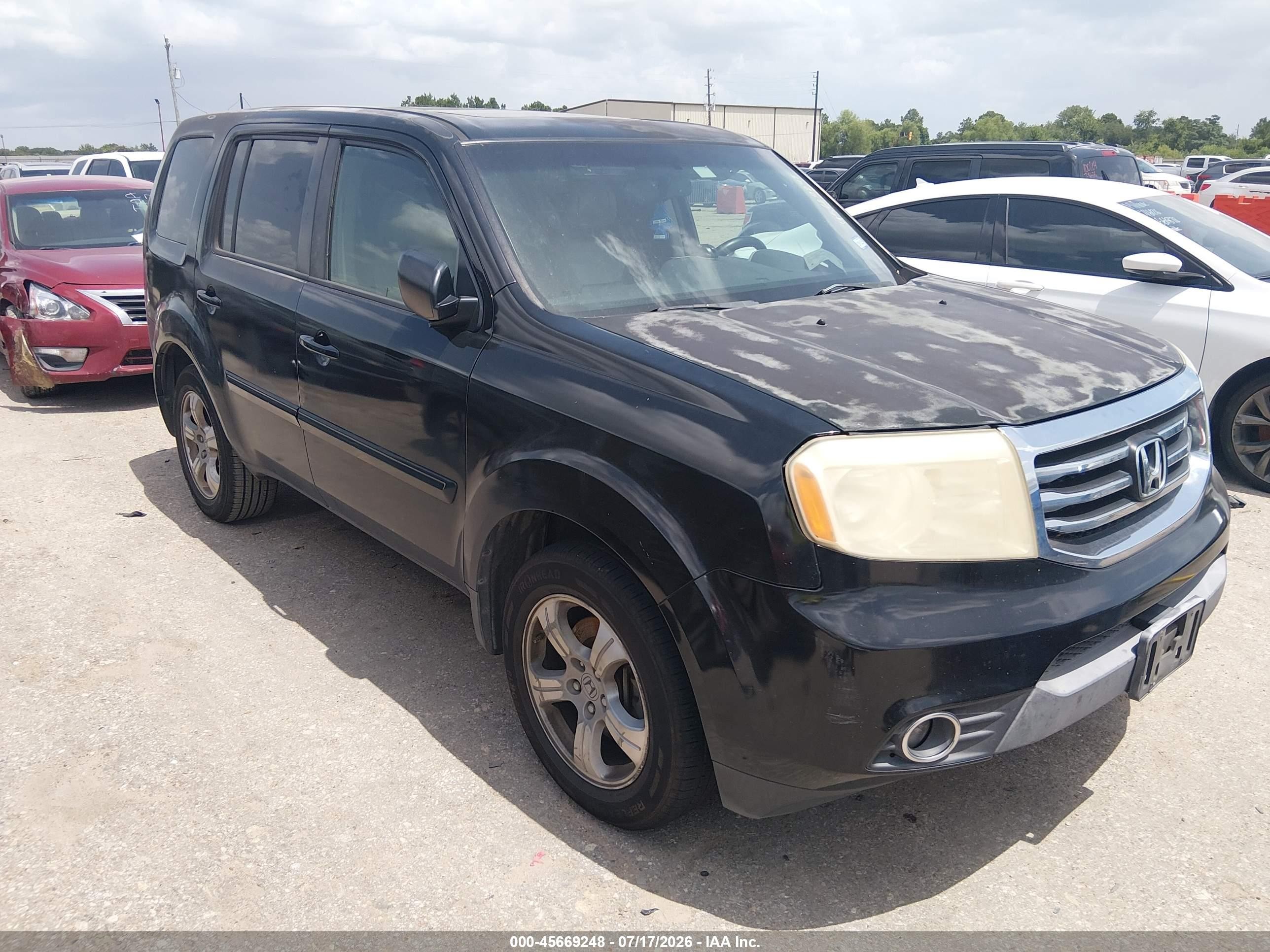 2012 Honda Pilot Ex-l Black vin: 5FNYF3H50CB020385
