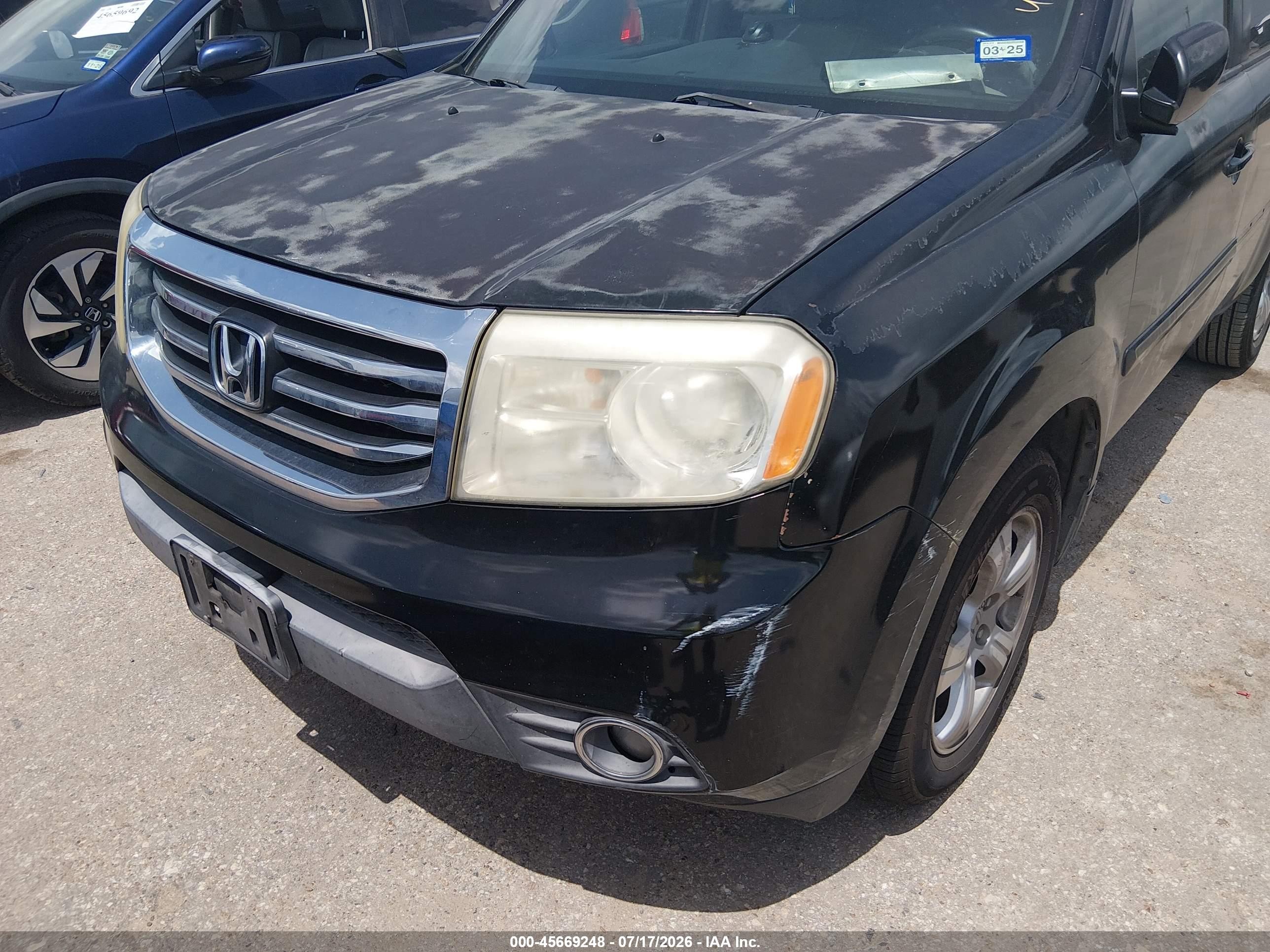2012 Honda Pilot Ex-l Black vin: 5FNYF3H50CB020385