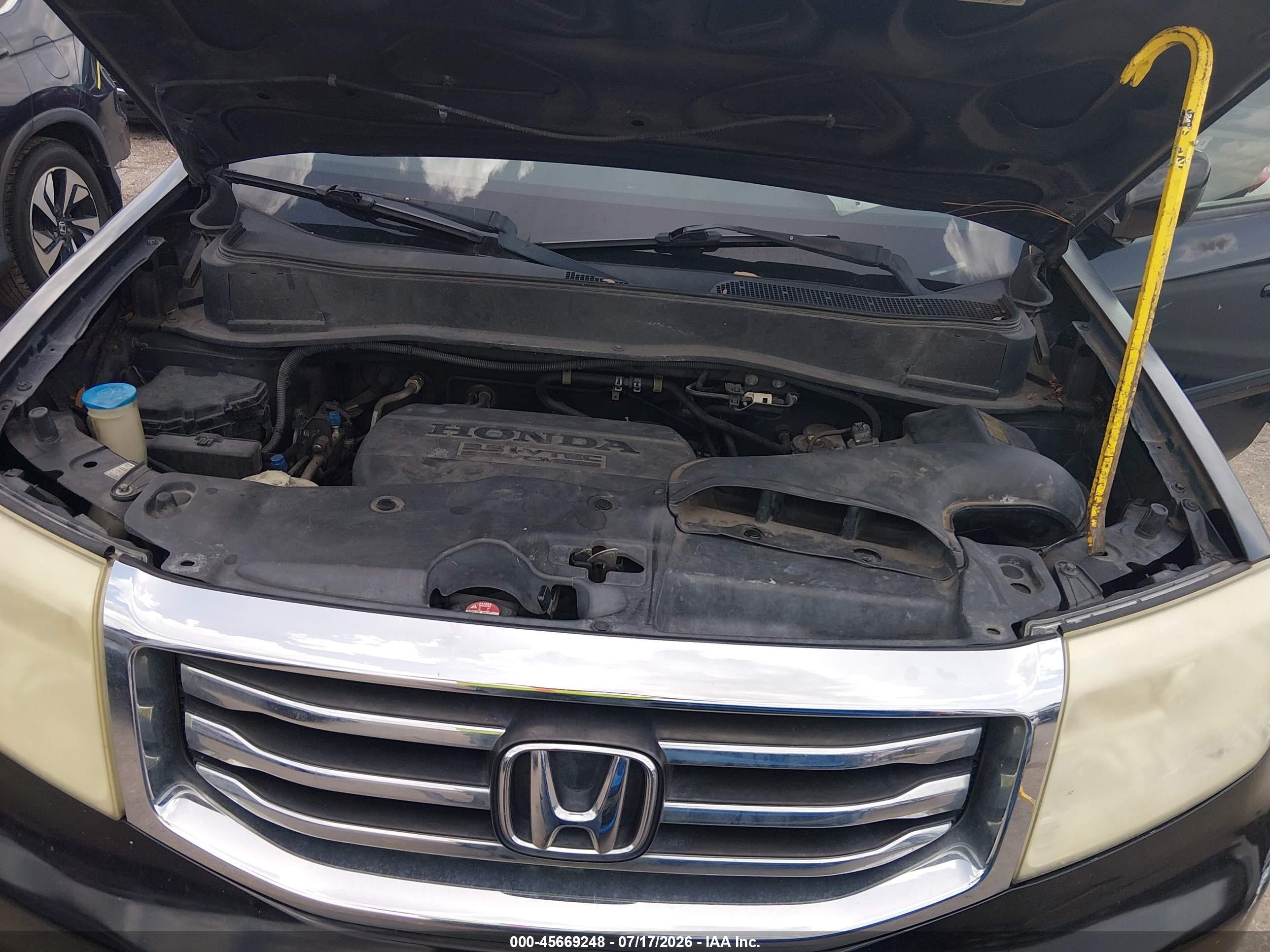 2012 Honda Pilot Ex-l Black vin: 5FNYF3H50CB020385