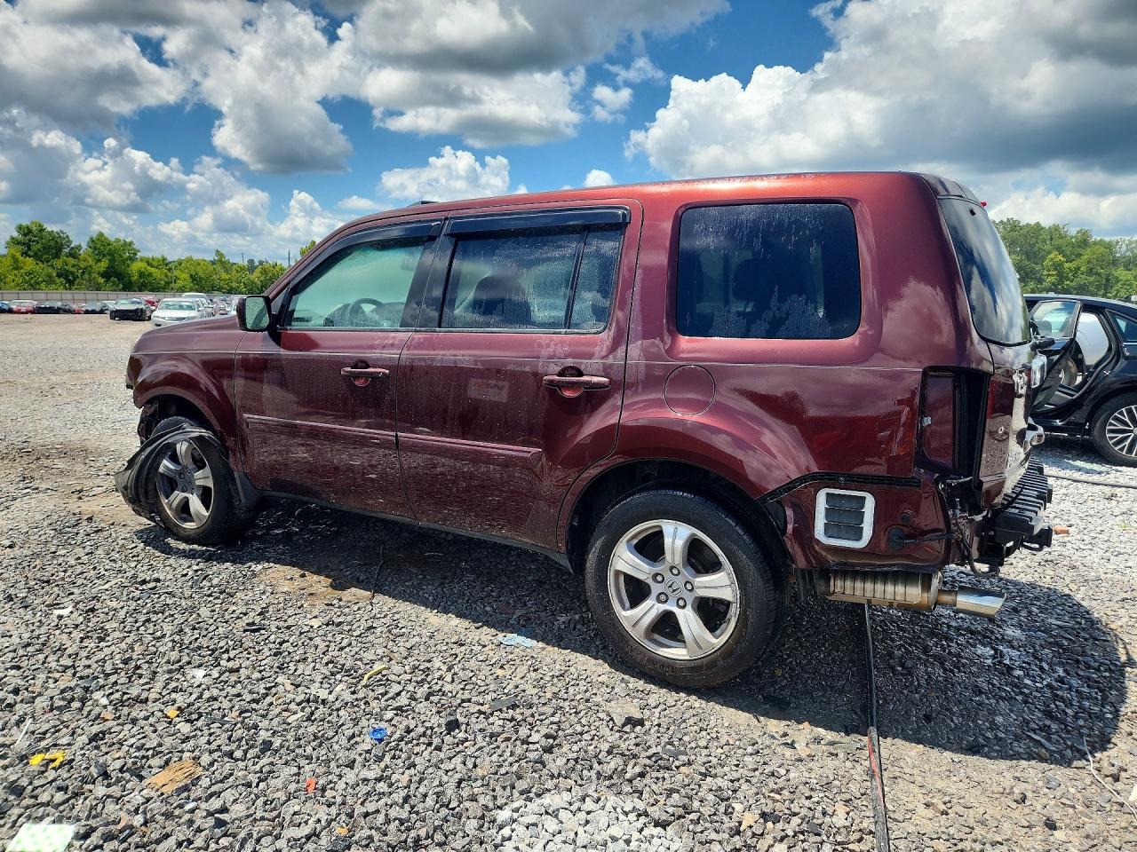 2012 Honda Pilot Exl Burgundy vin: 5FNYF3H50CB040331