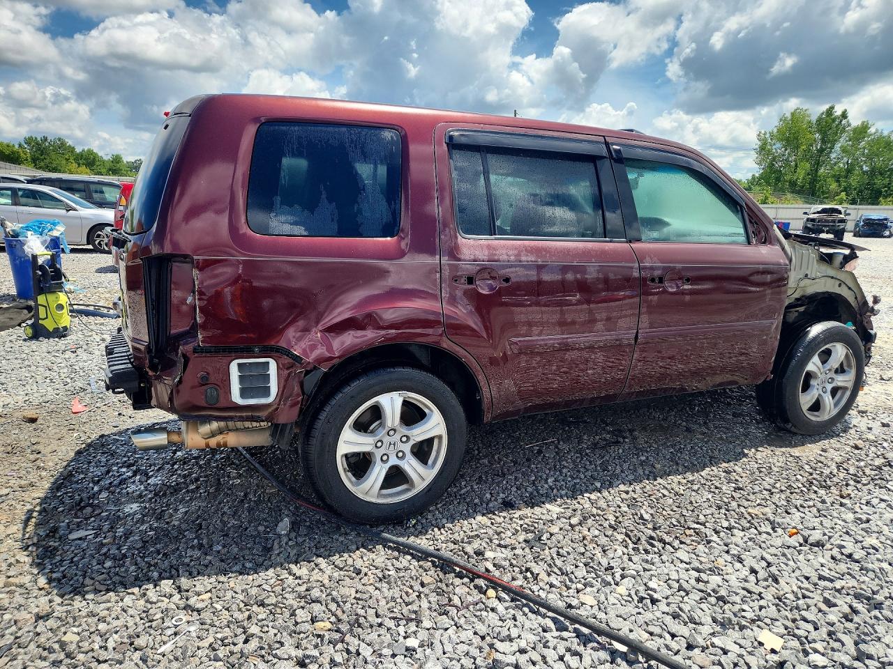 2012 Honda Pilot Exl Burgundy vin: 5FNYF3H50CB040331