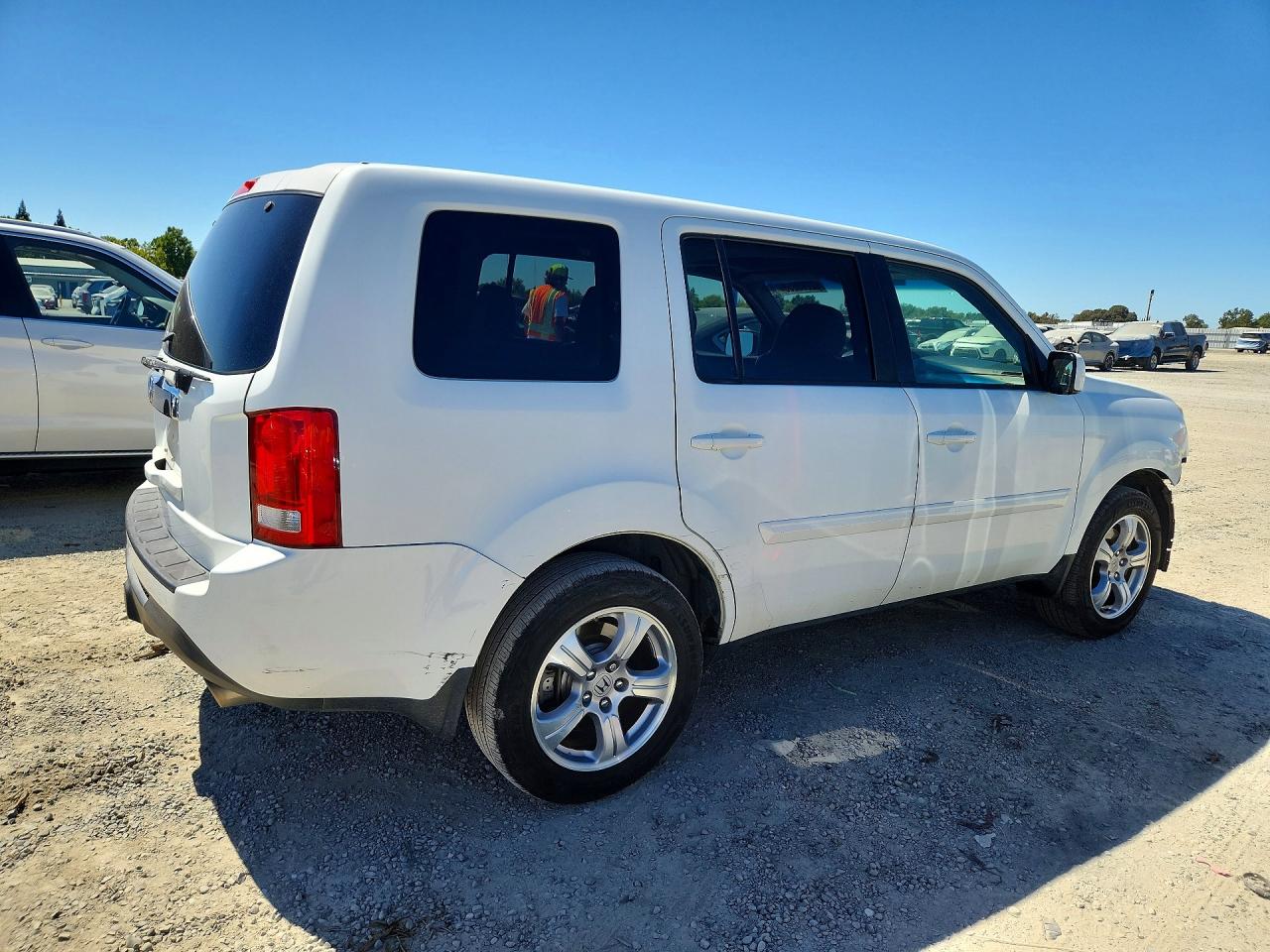 2012 Honda Pilot Exl White vin: 5FNYF3H50CB041088