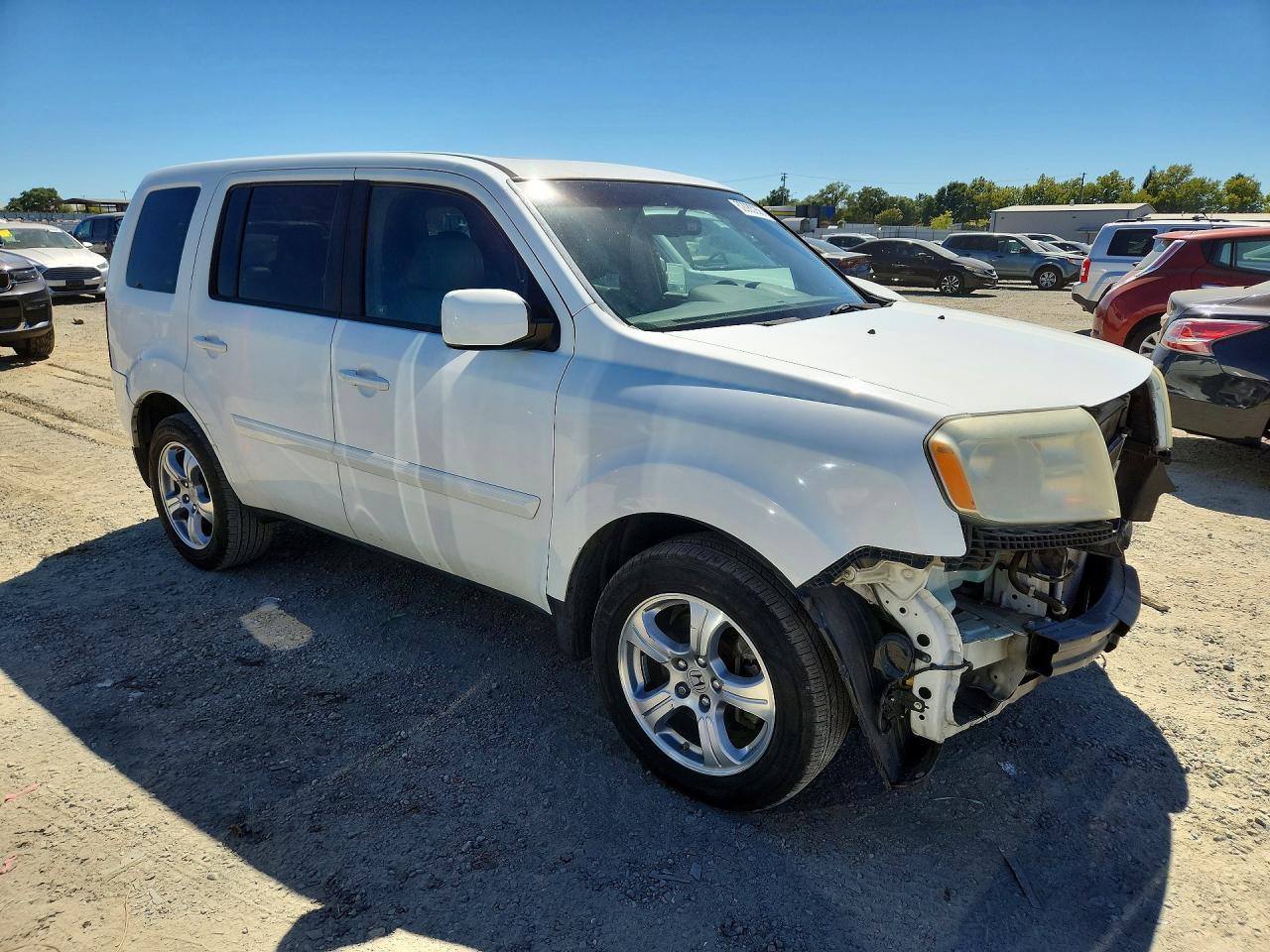 2012 Honda Pilot Exl White vin: 5FNYF3H50CB041088