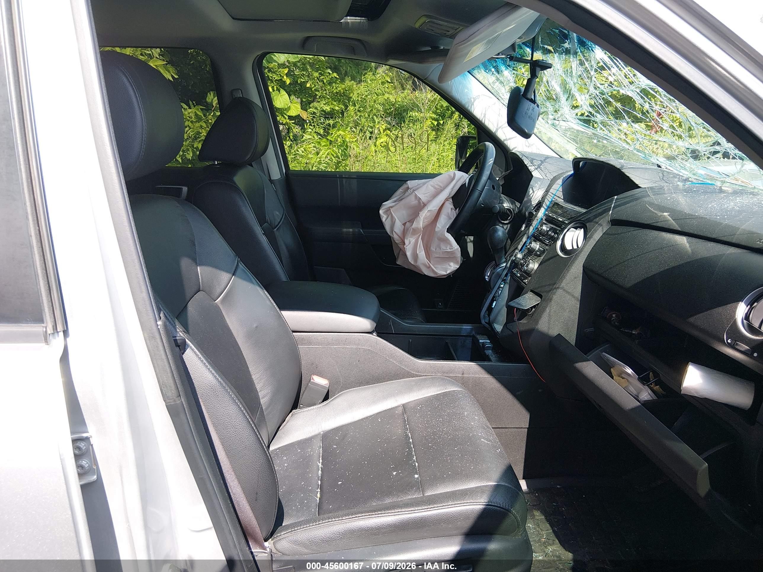2013 Honda Pilot Ex-l Silver vin: 5FNYF3H50DB012062