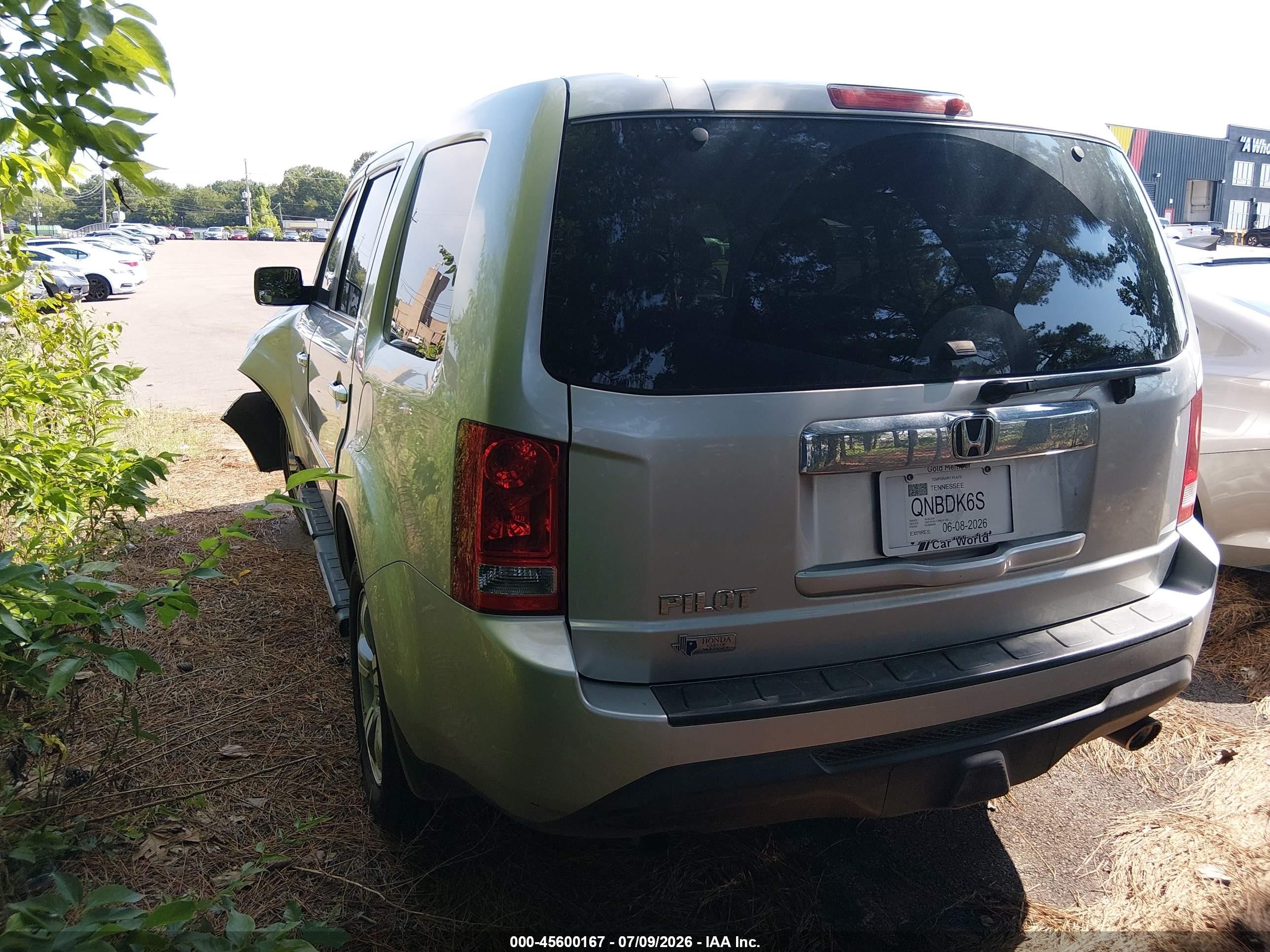 2013 Honda Pilot Ex-l Silver vin: 5FNYF3H50DB012062