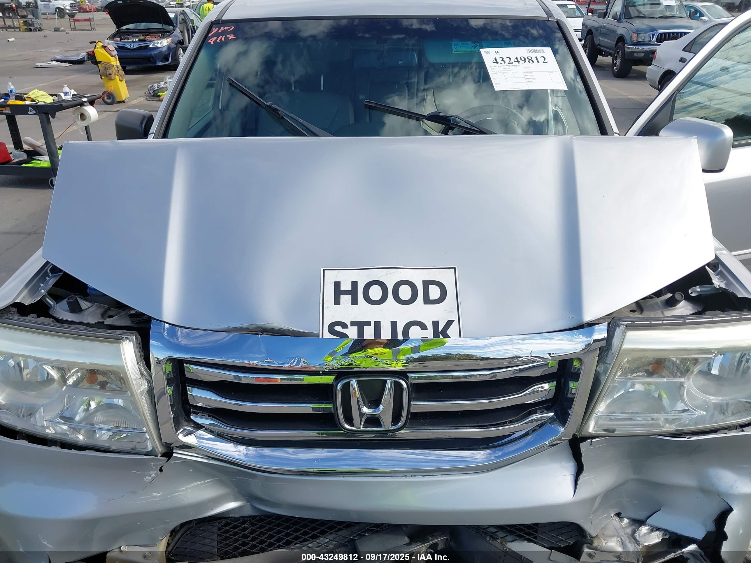 2013 Honda Pilot Ex-l Серебряный vin: 5FNYF3H50DB025023